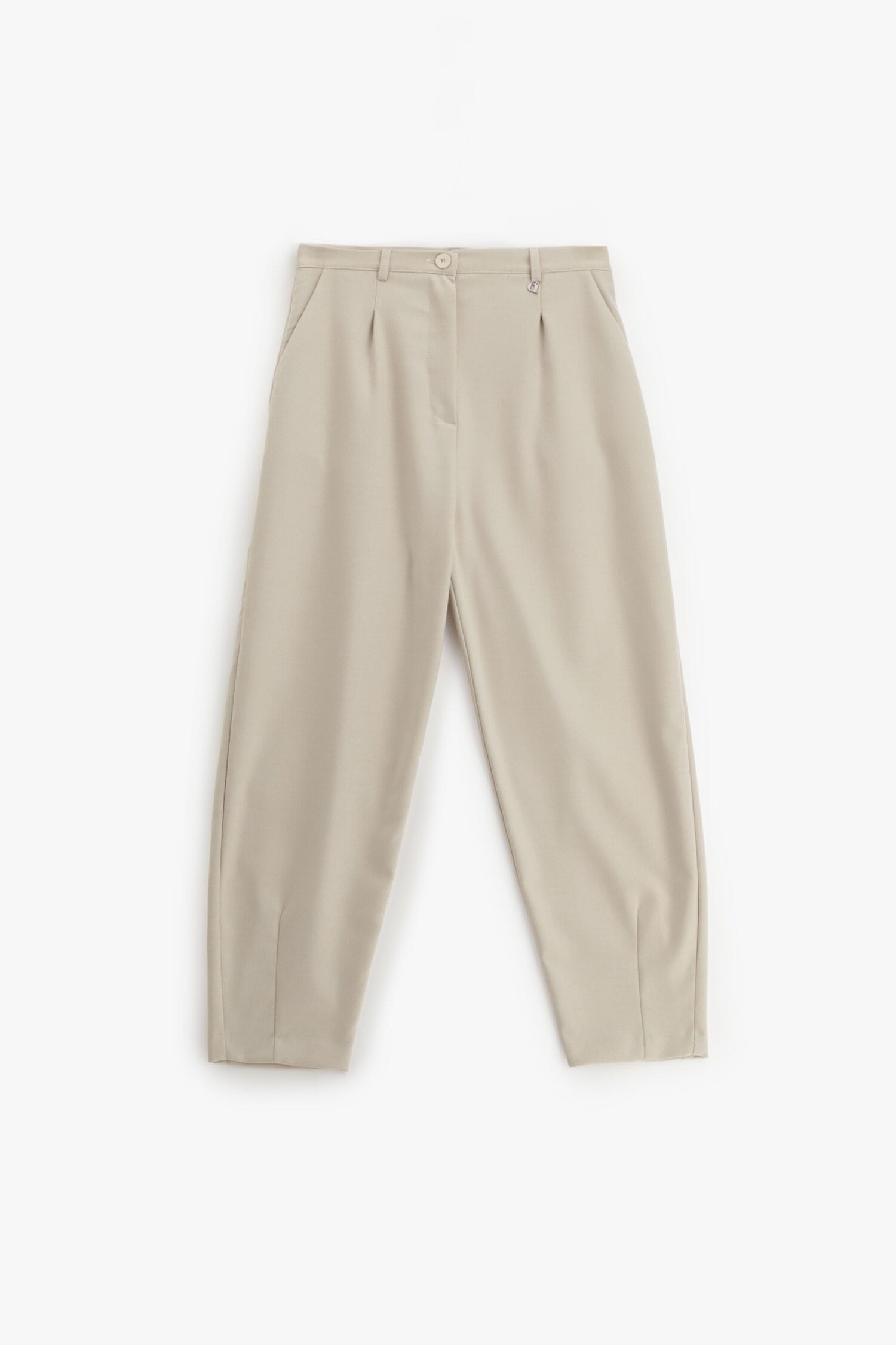 Pantaloni Con Pince E Gamba Cropped Dixie