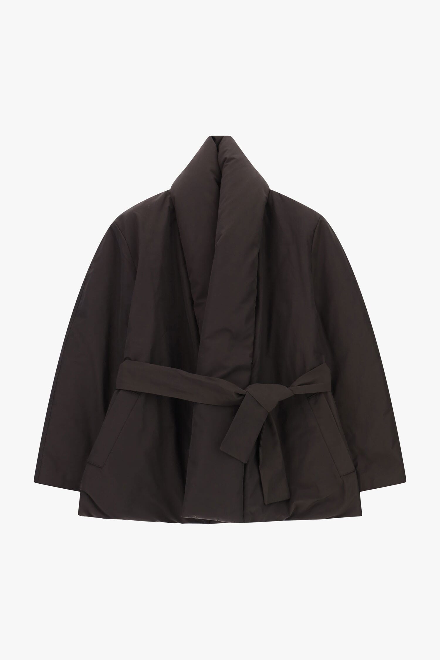 Giacca Trapuntata Con Cintura E Collo Avvolgente Dixie