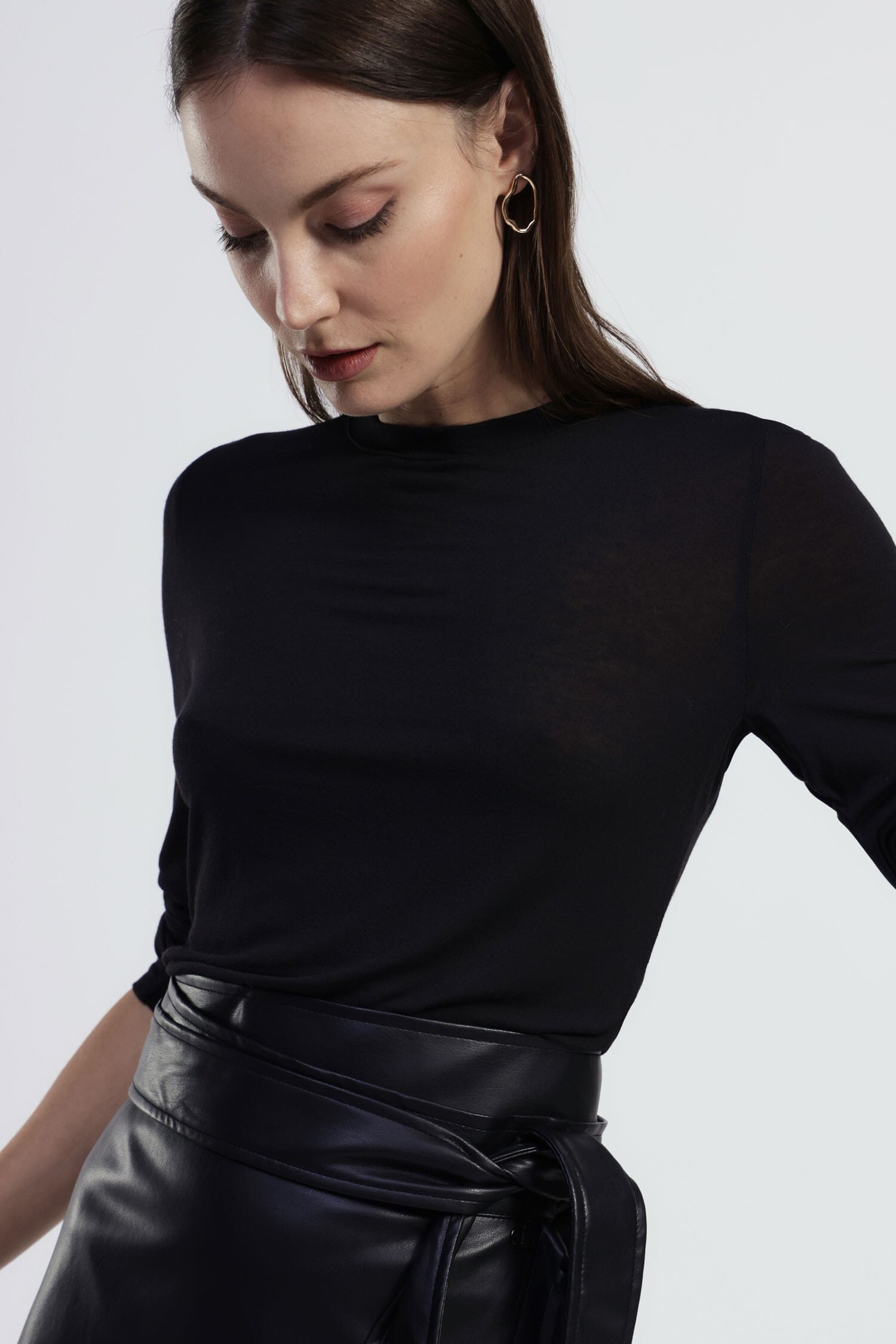 T-Shirt A Manica Lunga Girocollo E Taglio Dritto Dixie