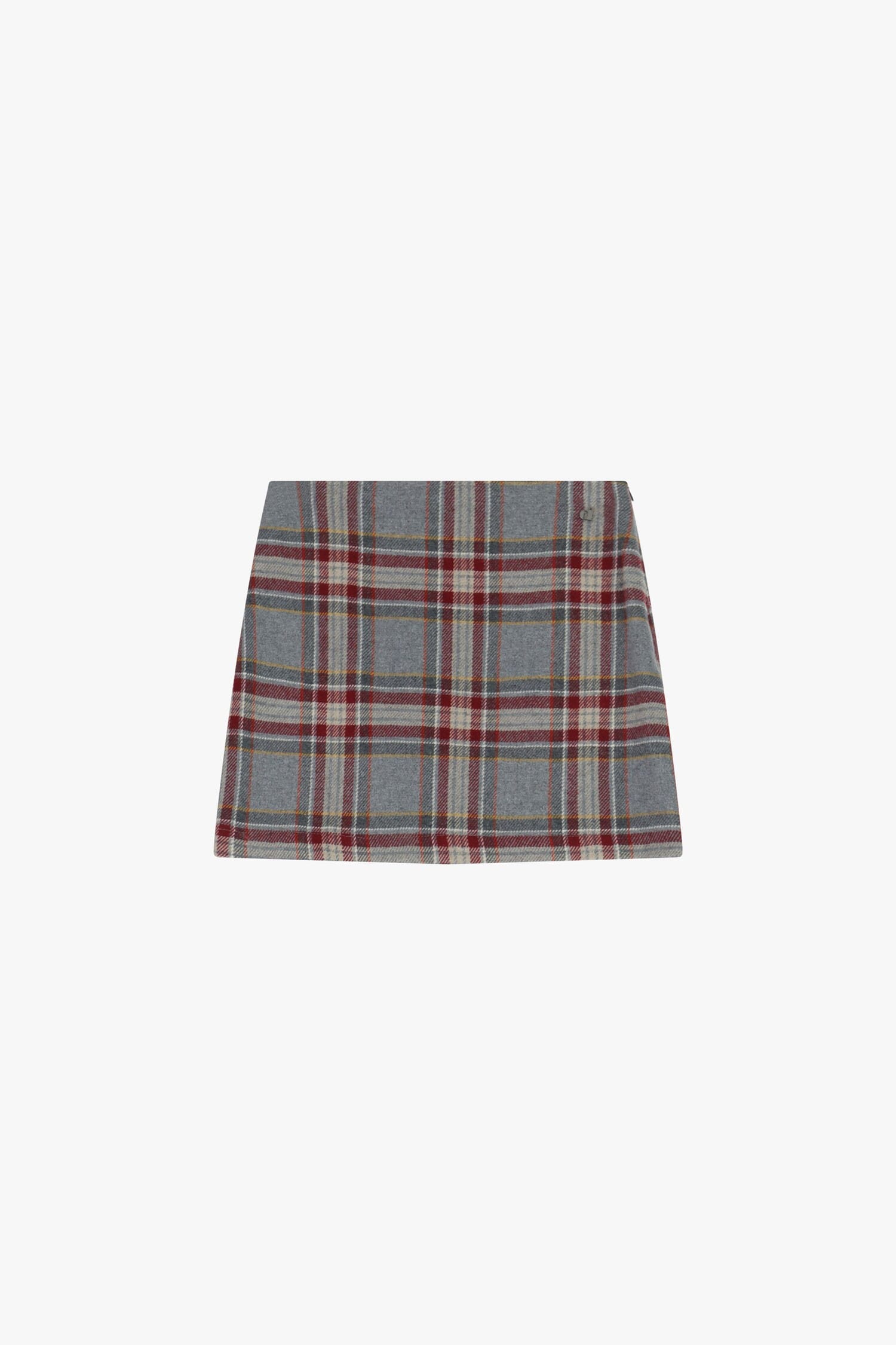 Gonna Corta A Quadri Con Linea Dritta Dixie