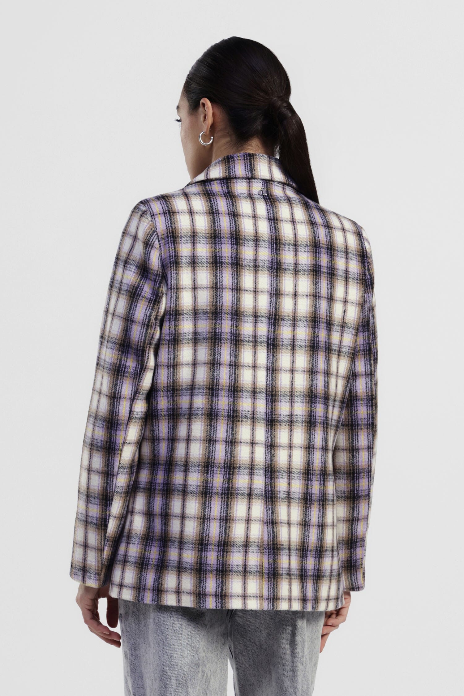 Blazer A Quadri Con Tasche A Patta E Bottoni Gioiello Dixie