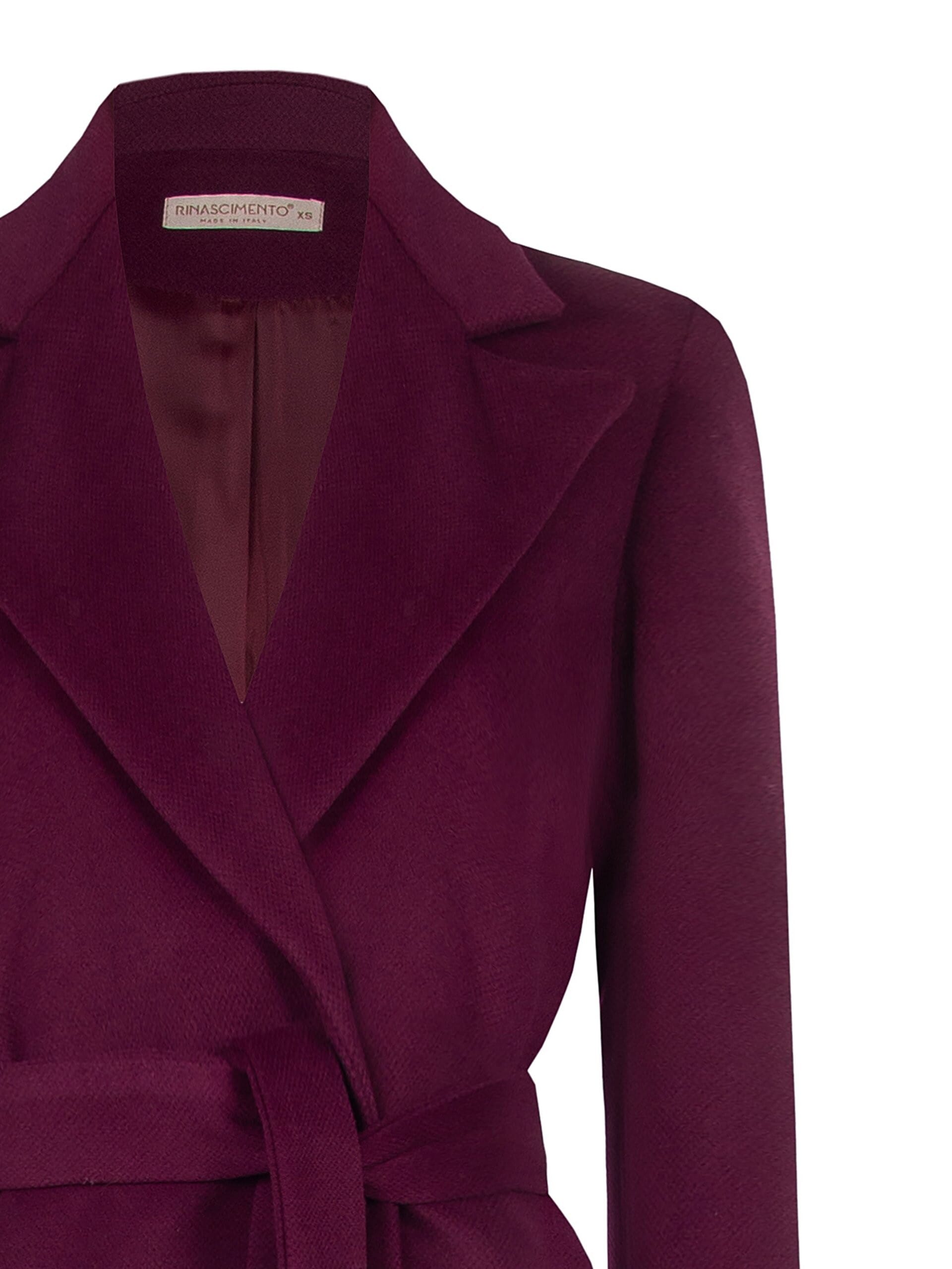 Manteau long en velours avec ceinture coordonnée Rinascimento