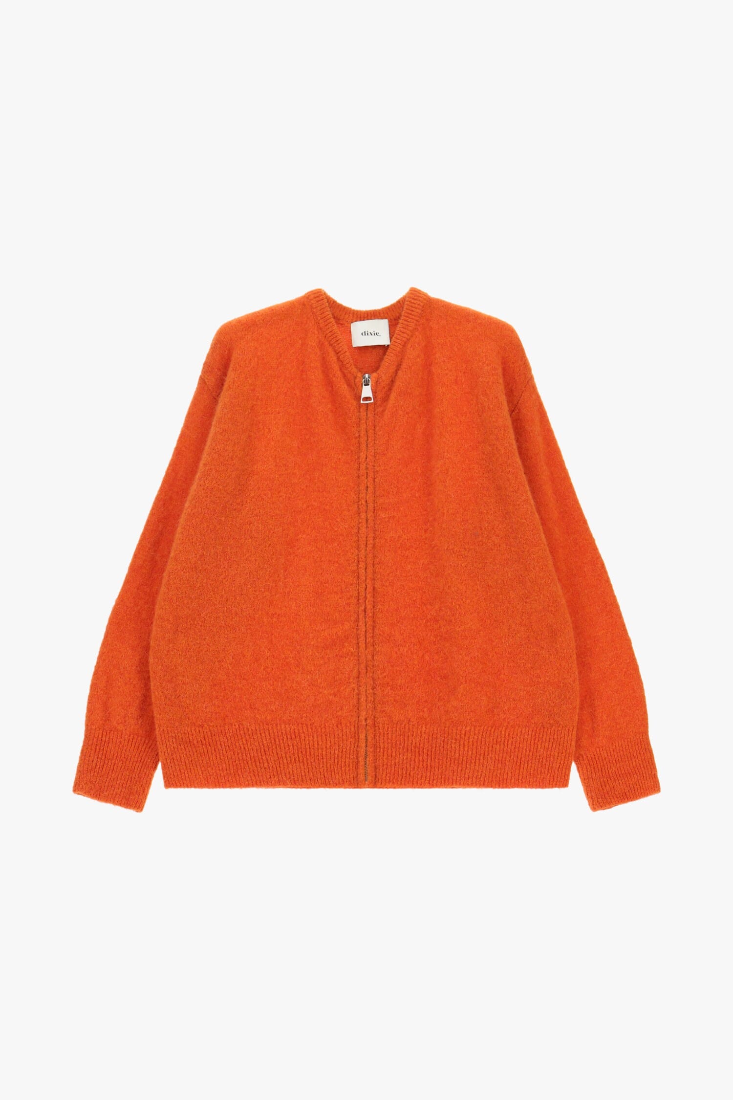 Cardigan Con Zip Frontale E Maniche Lunghe Dixie