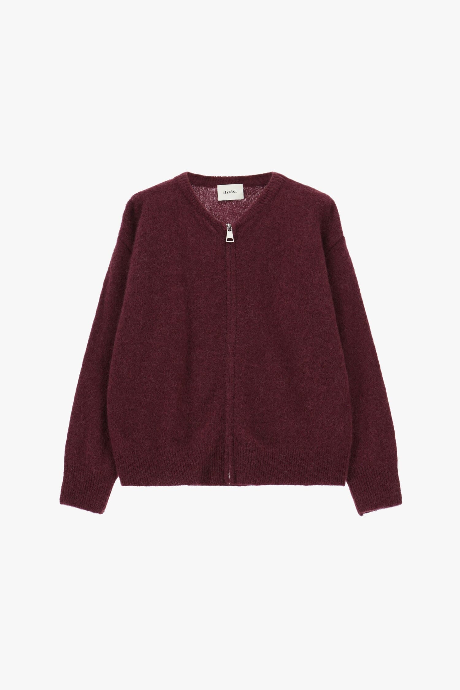 Cardigan Con Zip Frontale E Maniche Lunghe Dixie