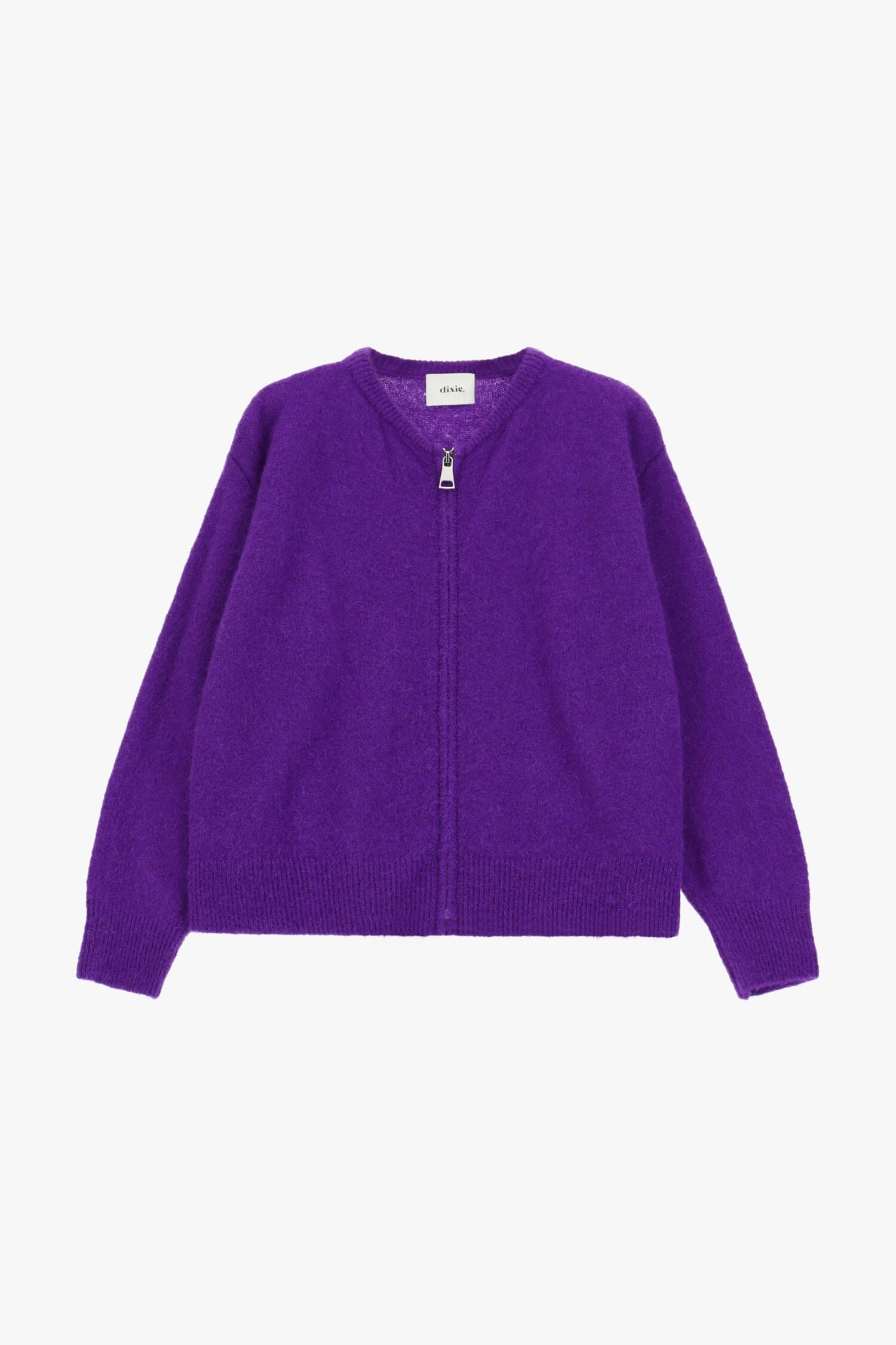 Cardigan Con Zip Frontale E Maniche Lunghe Dixie