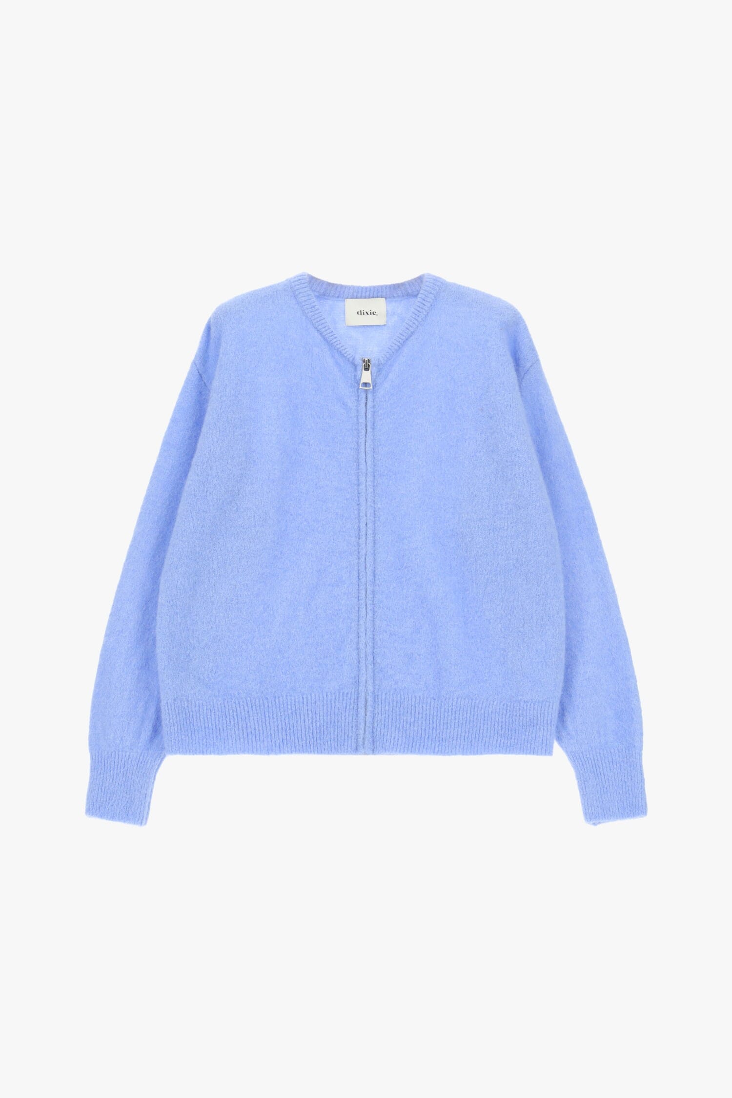 Cardigan Con Zip Frontale E Maniche Lunghe Dixie