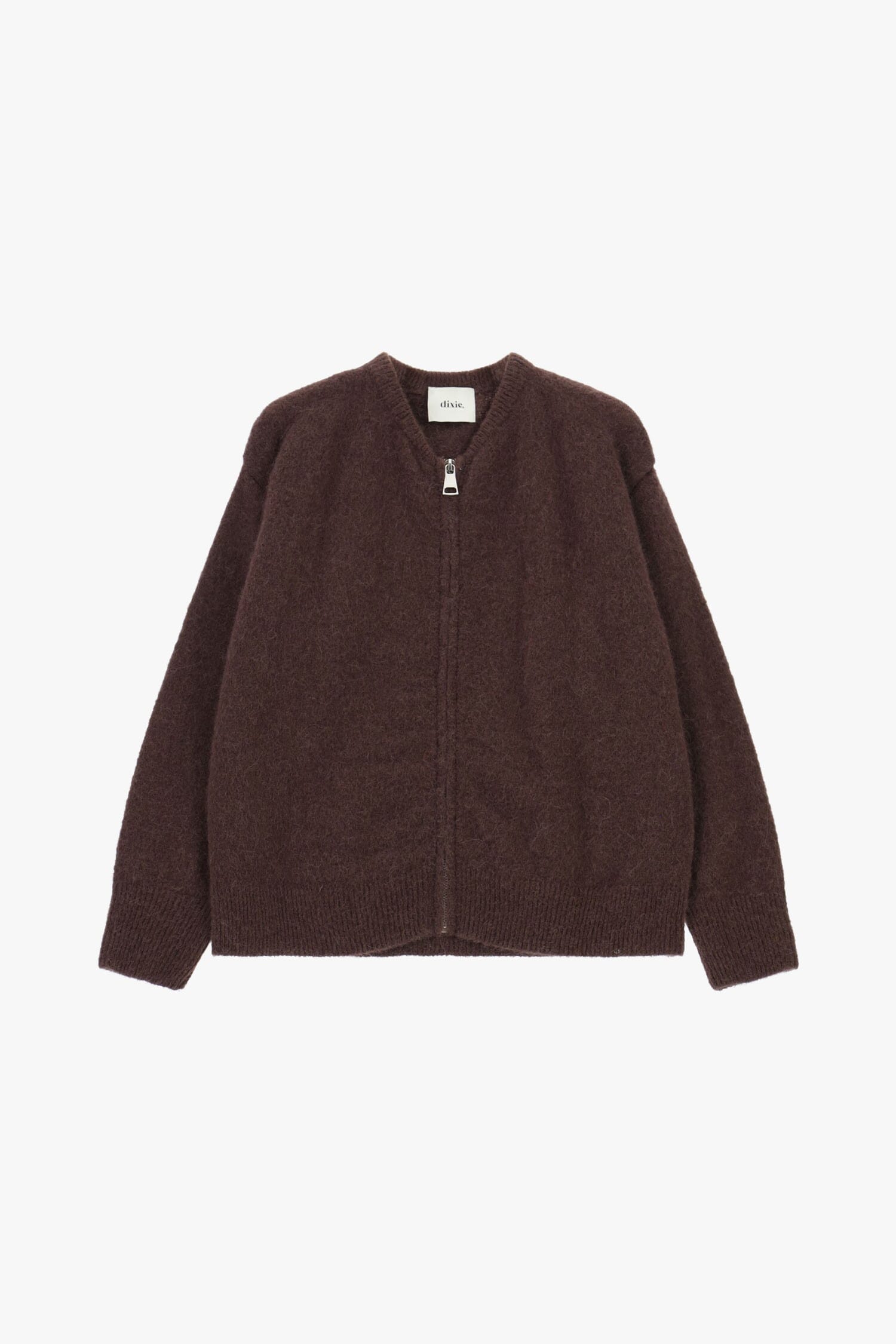 Cardigan Con Zip Frontale E Maniche Lunghe Dixie