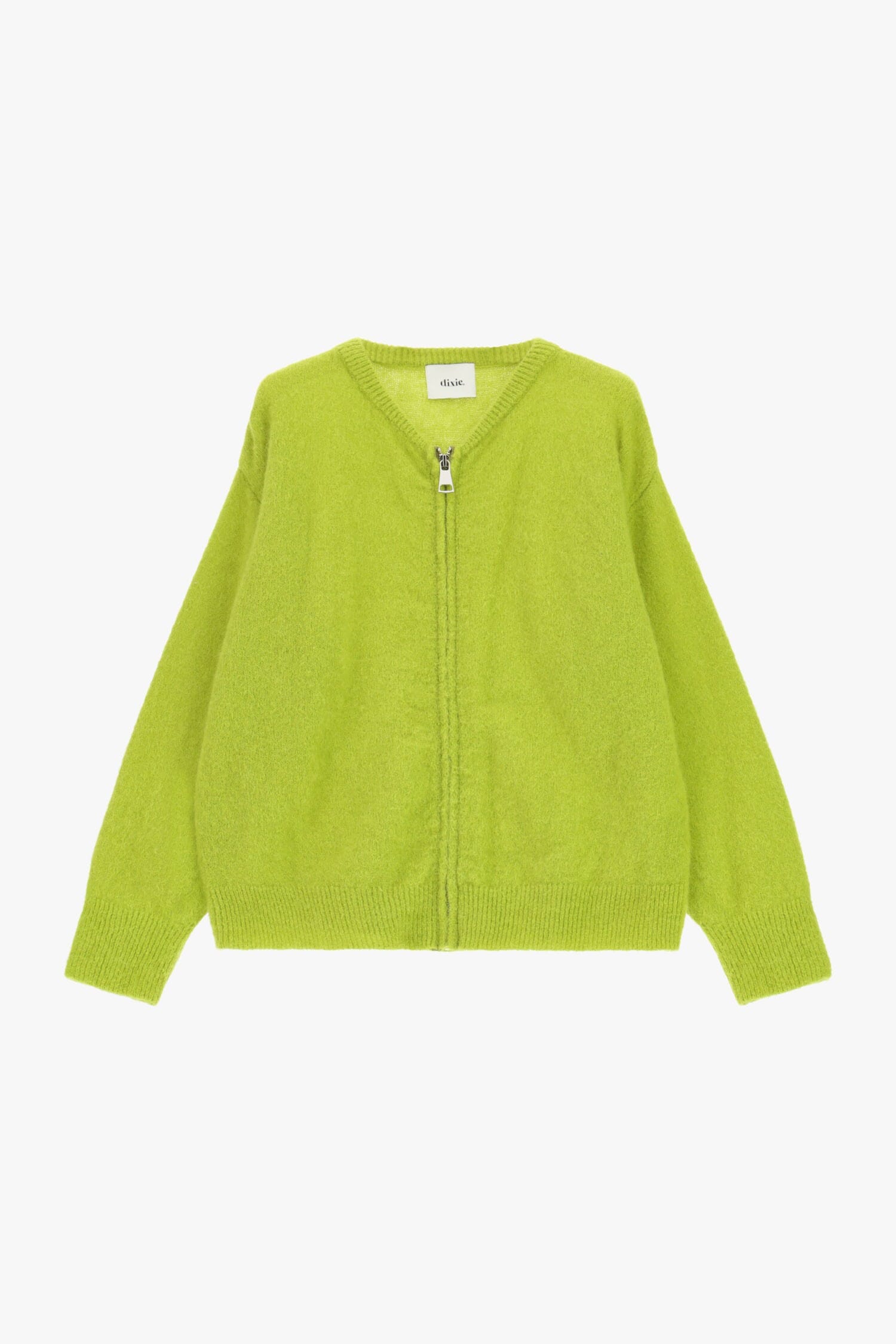 Cardigan Con Zip Frontale E Maniche Lunghe Dixie