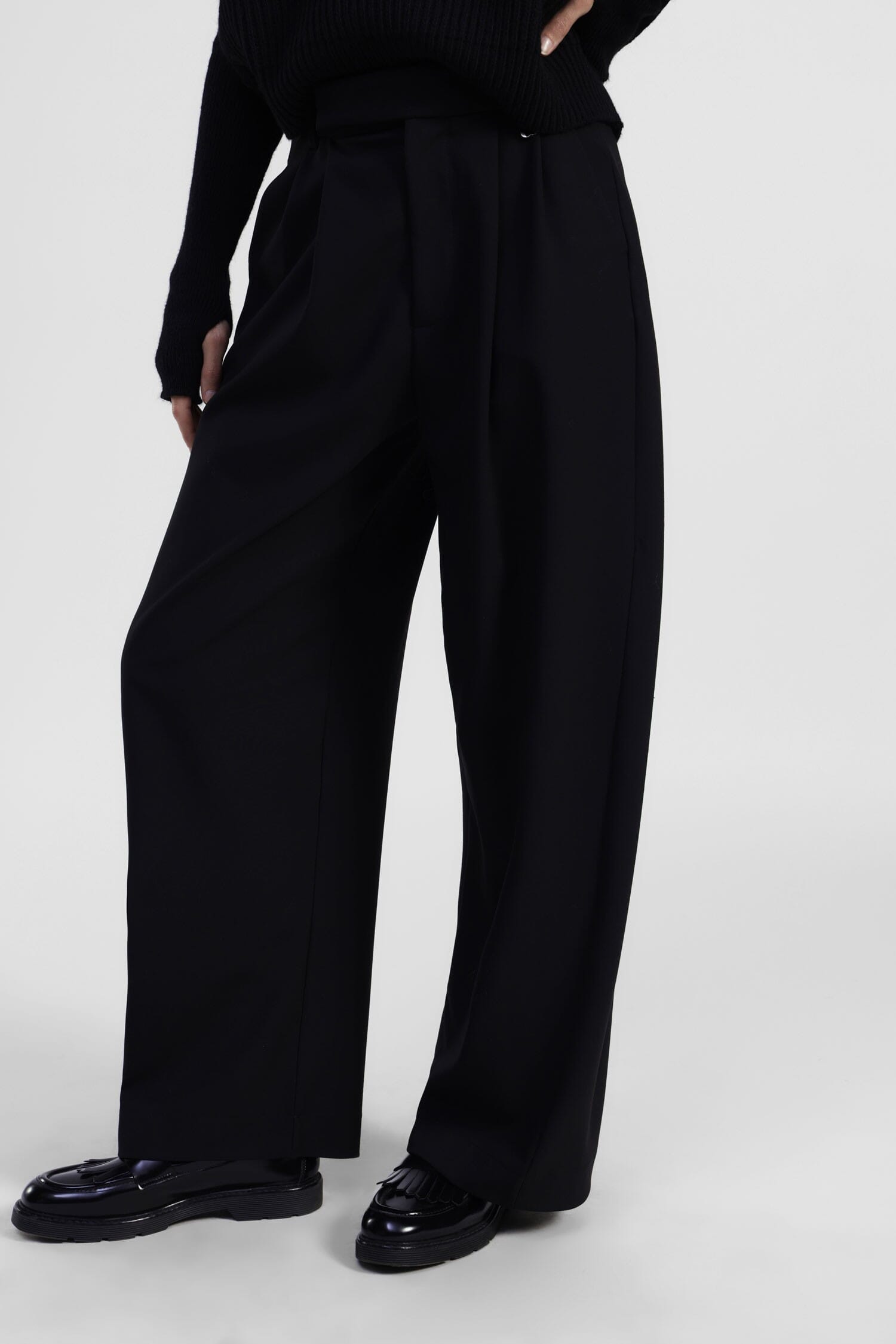 Culotte large à taille haute Dixie avec pinces