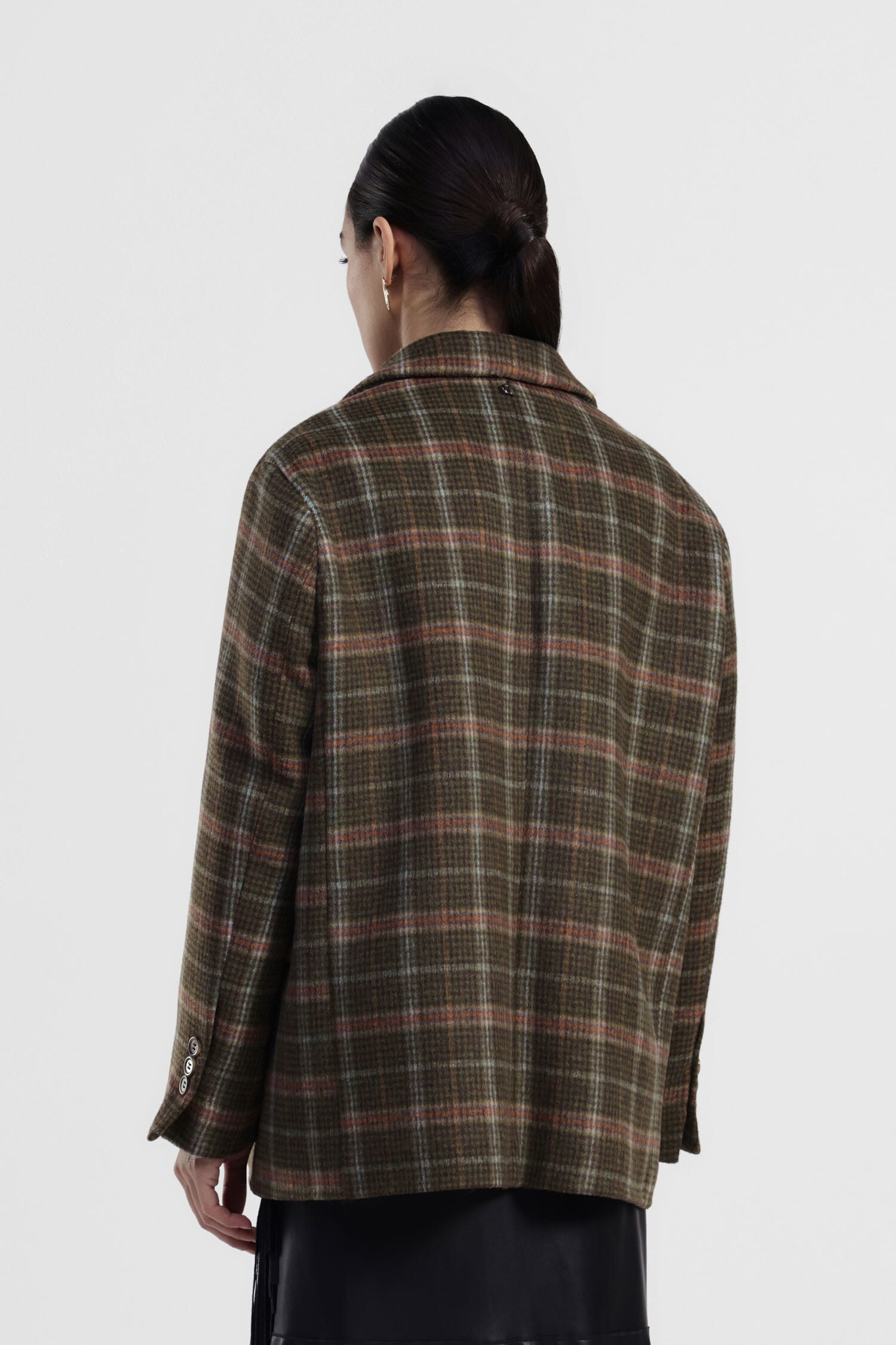 Blazer à carreaux avec poches avant Dixie