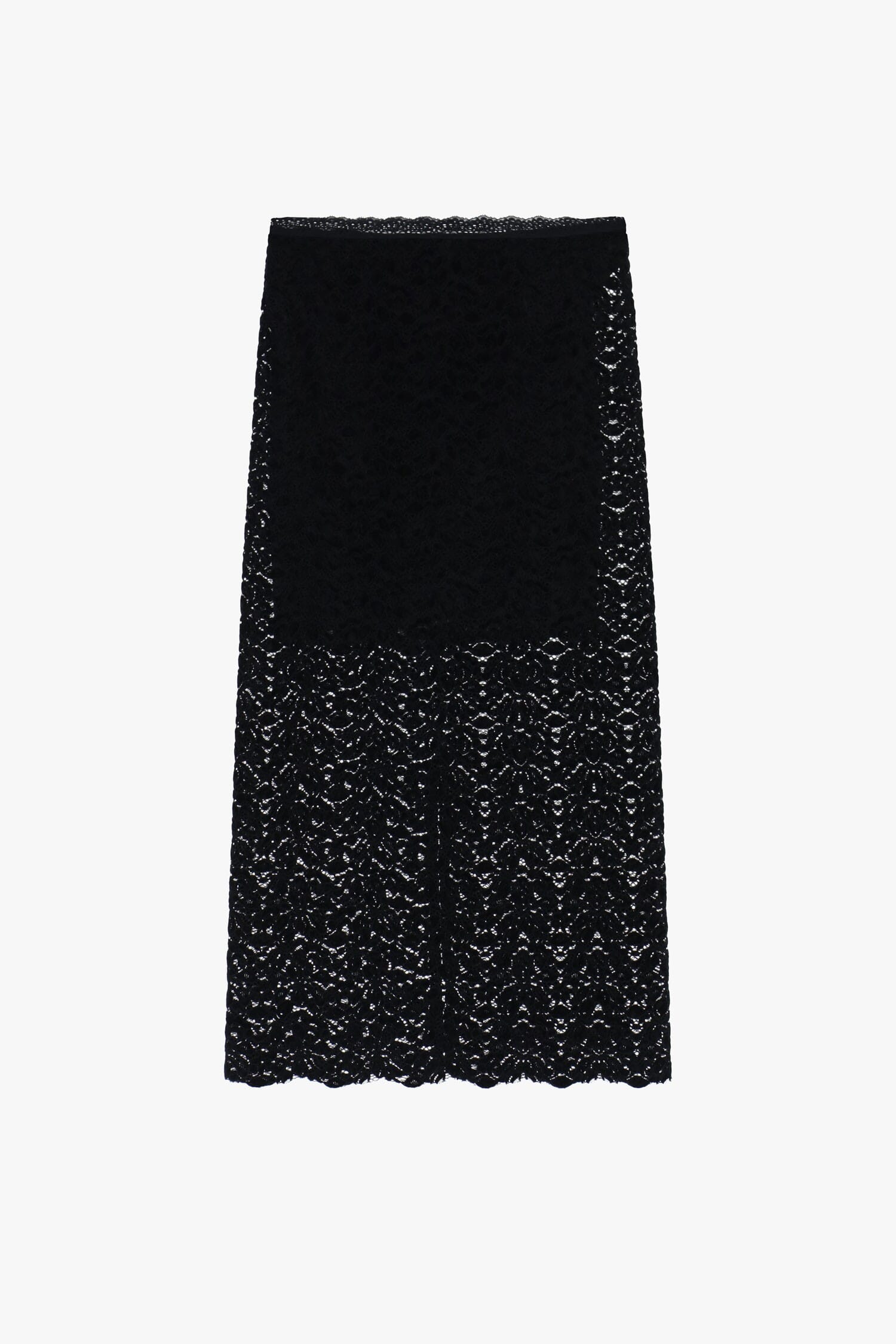 Dixie Lace Midi Skirt With Front Panel