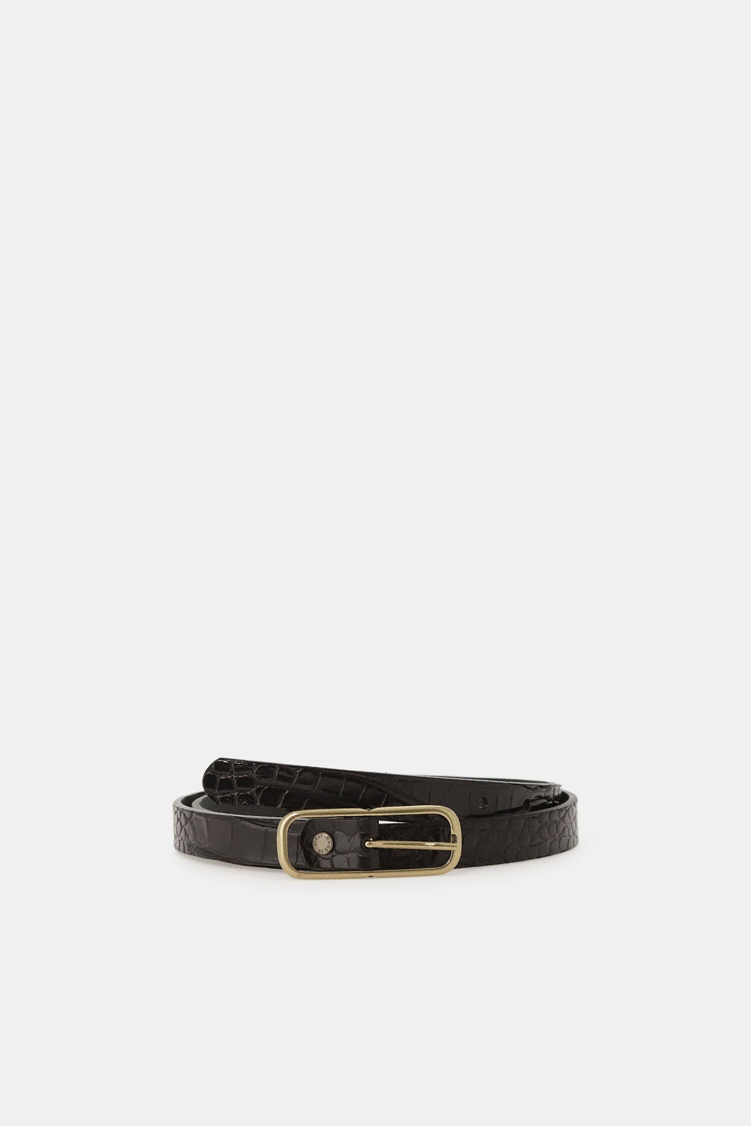 Ceinture Dixie Slim avec boucle métallique rectangulaire
