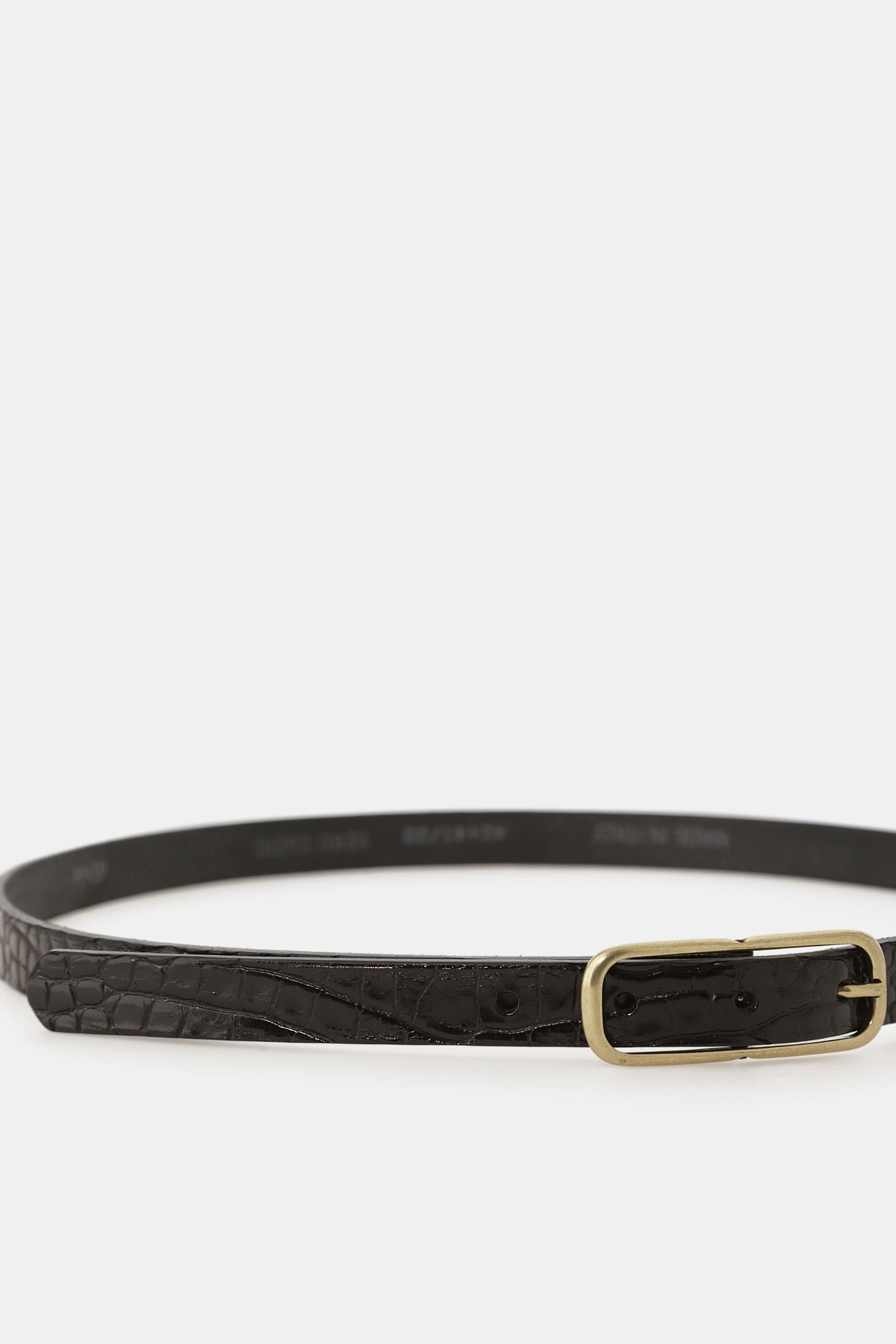 Ceinture Dixie Slim avec boucle métallique rectangulaire