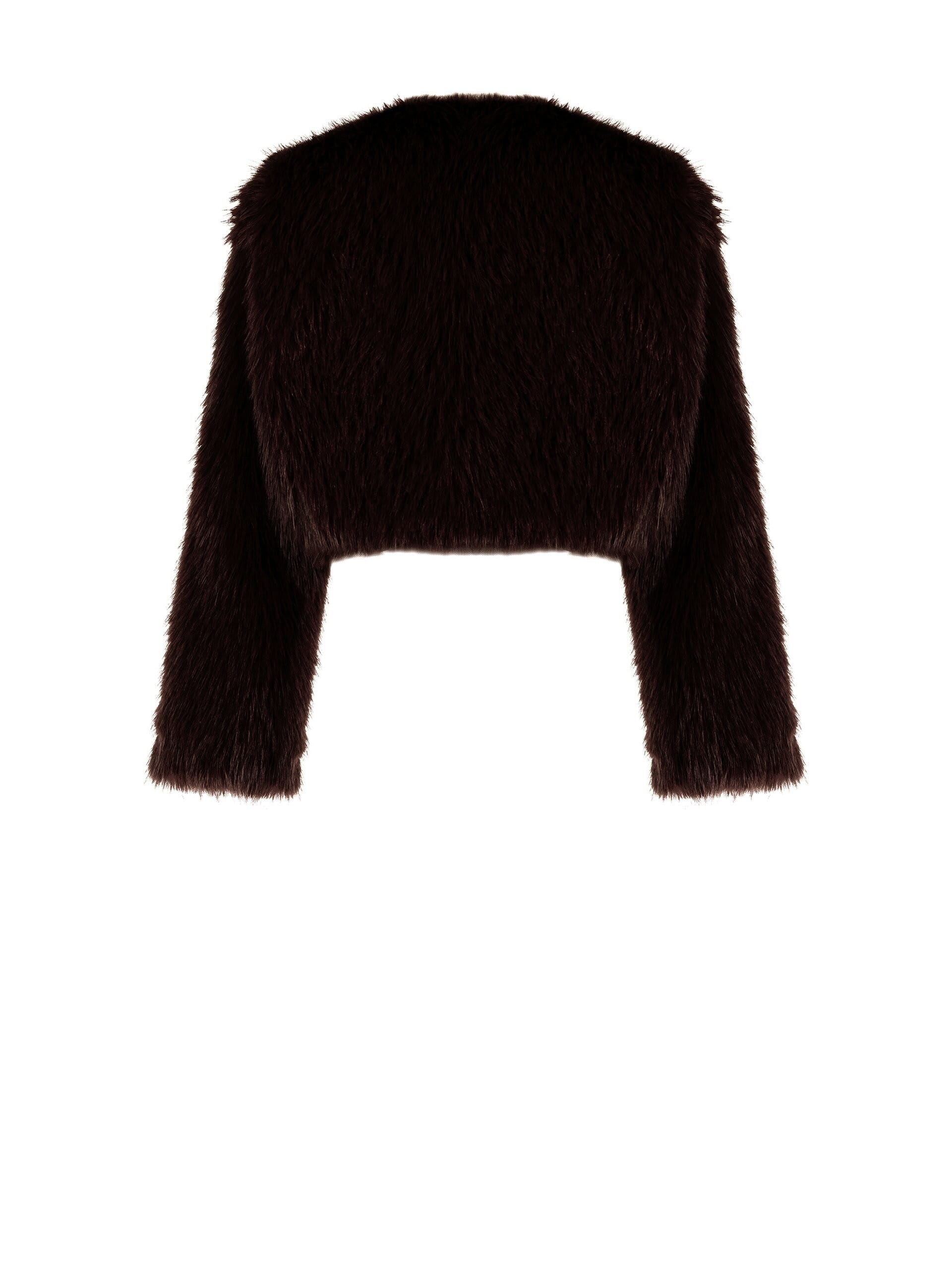 Cappotto Corto In Pelliccia Sintetica Con Chiusura A Ganci Rinascimento