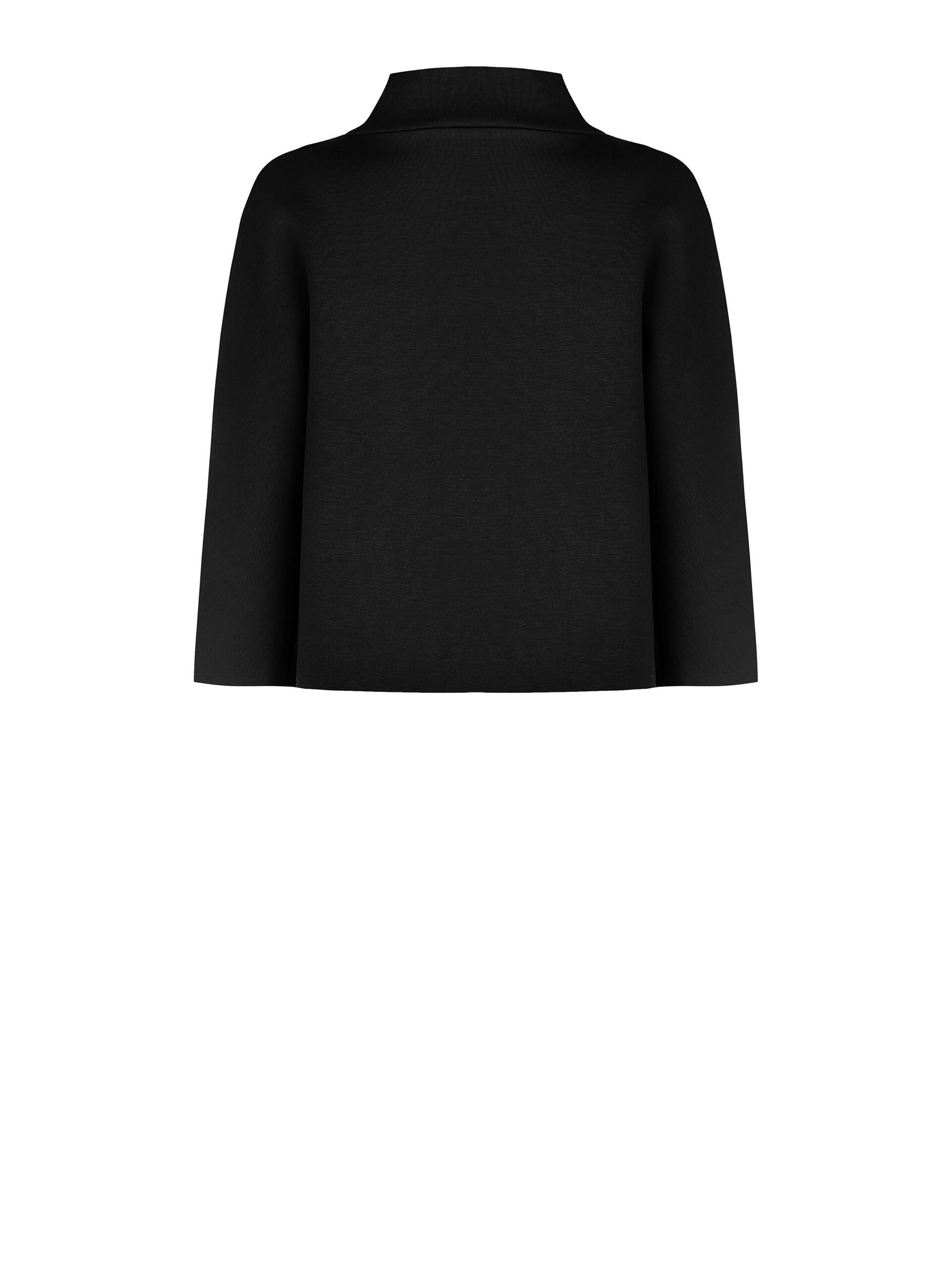 Cappotto Corto Over Effetto Mantella In Neoprene Rinascimento