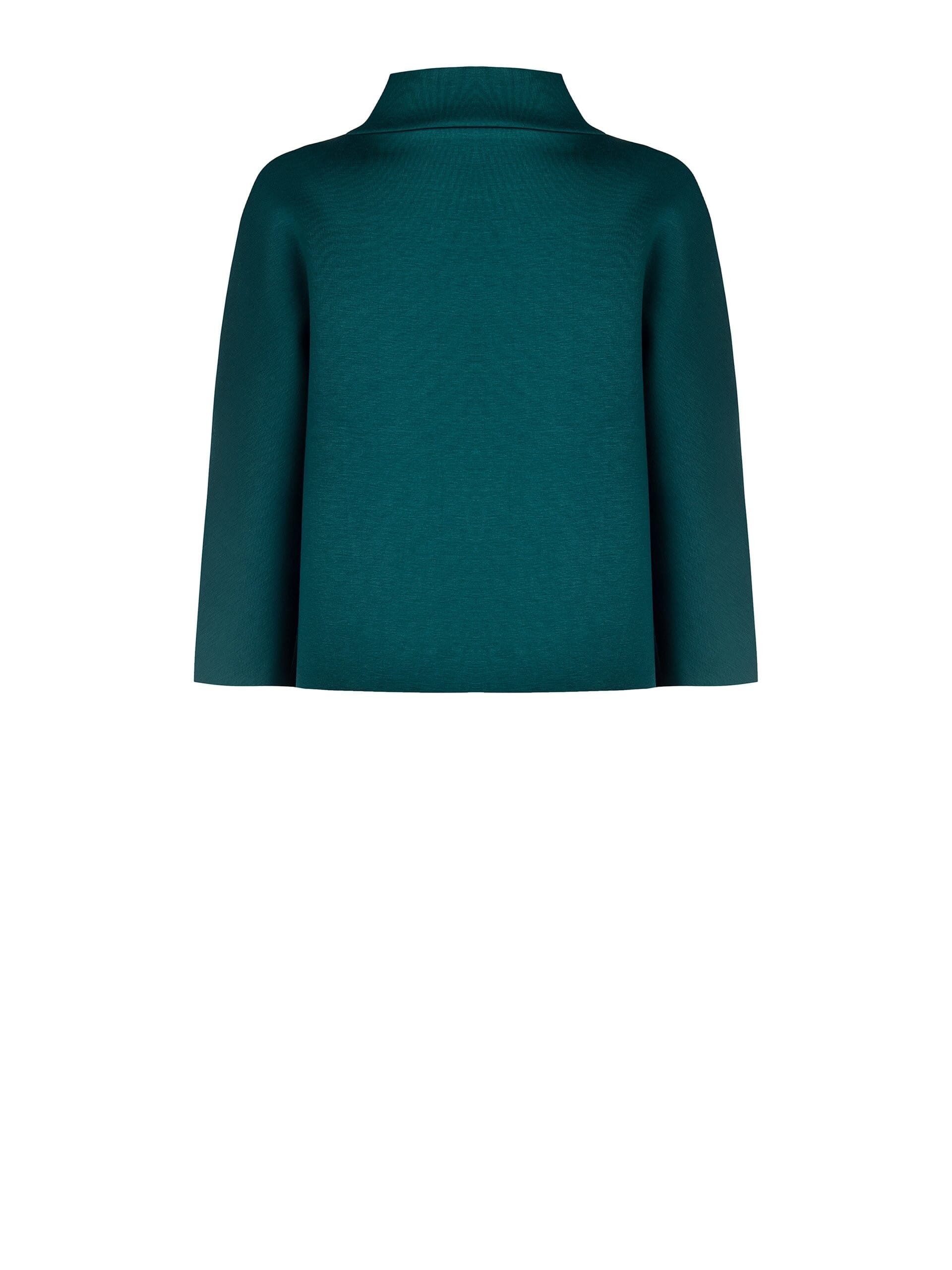 Cappotto Corto Over Effetto Mantella In Neoprene Rinascimento