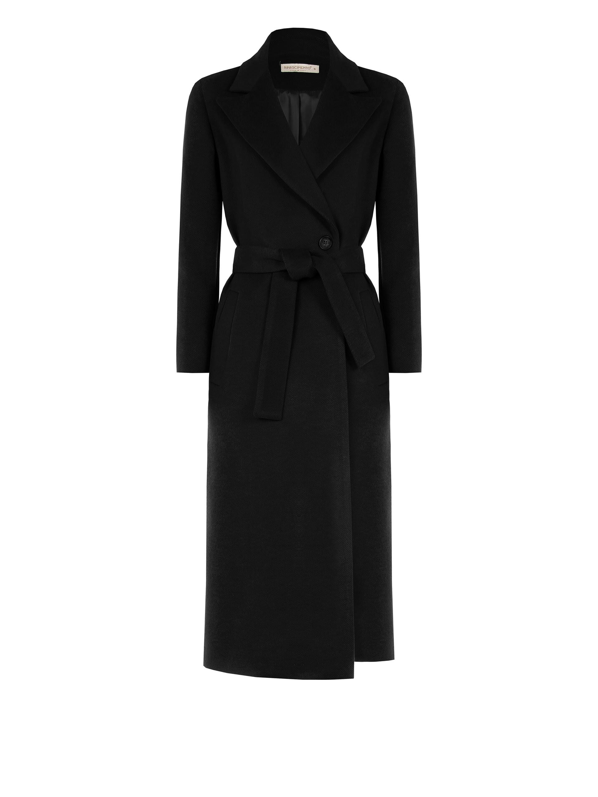 Manteau long en velours avec ceinture coordonnée Rinascimento