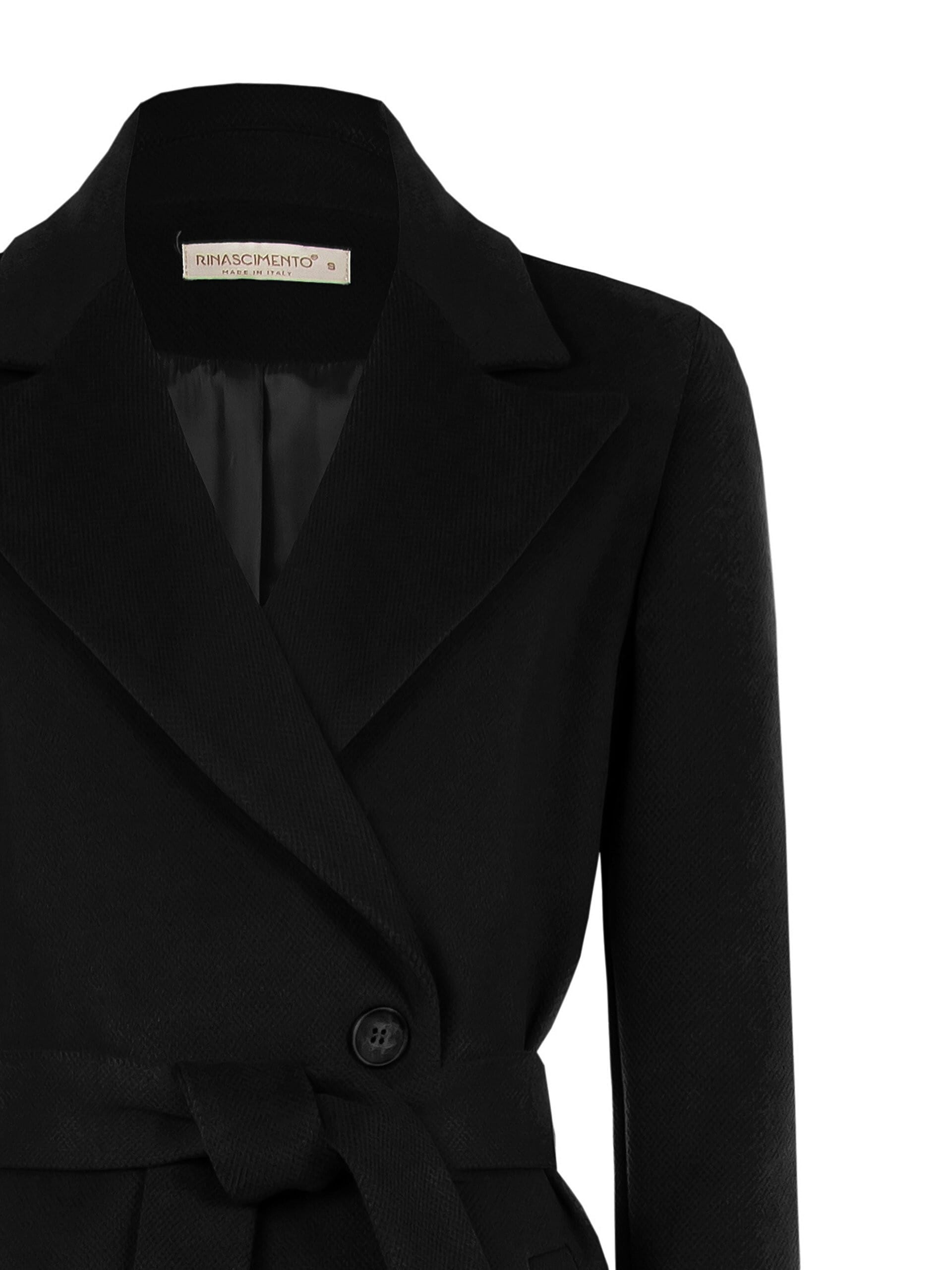 Manteau long en velours avec ceinture coordonnée Rinascimento