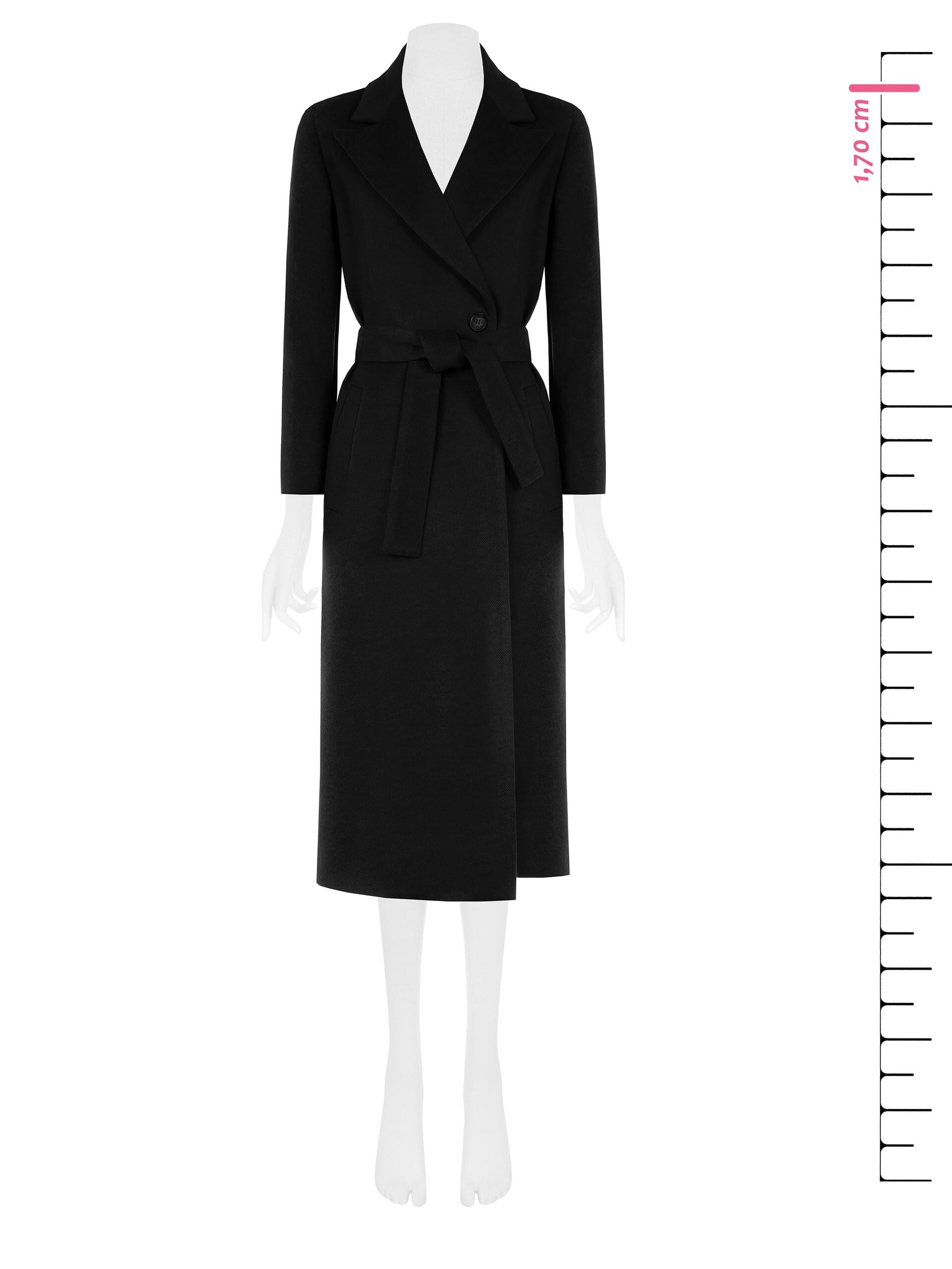 Manteau long en velours avec ceinture coordonnée Rinascimento