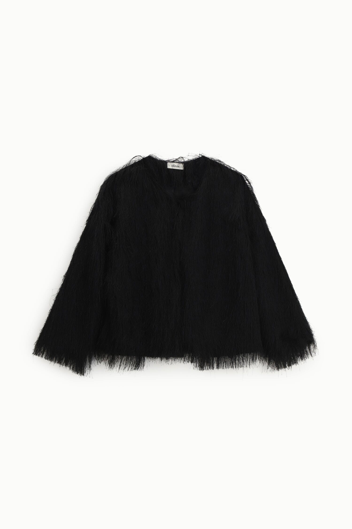 Blazer Corto Effetto Pelliccia Con Maniche Ampie Dixie