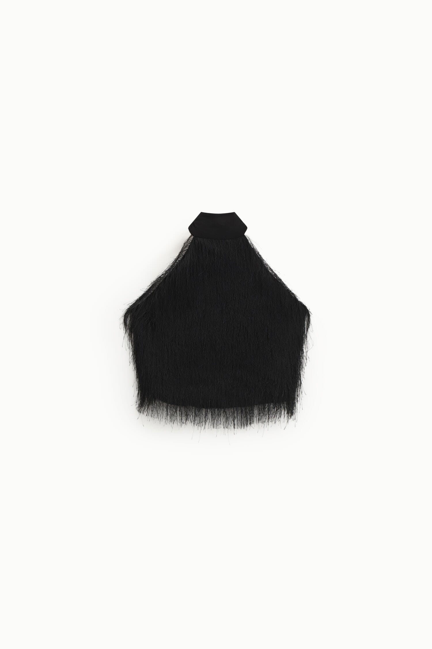 Top Corto Con Frange E Scollo Allacciato Dixie