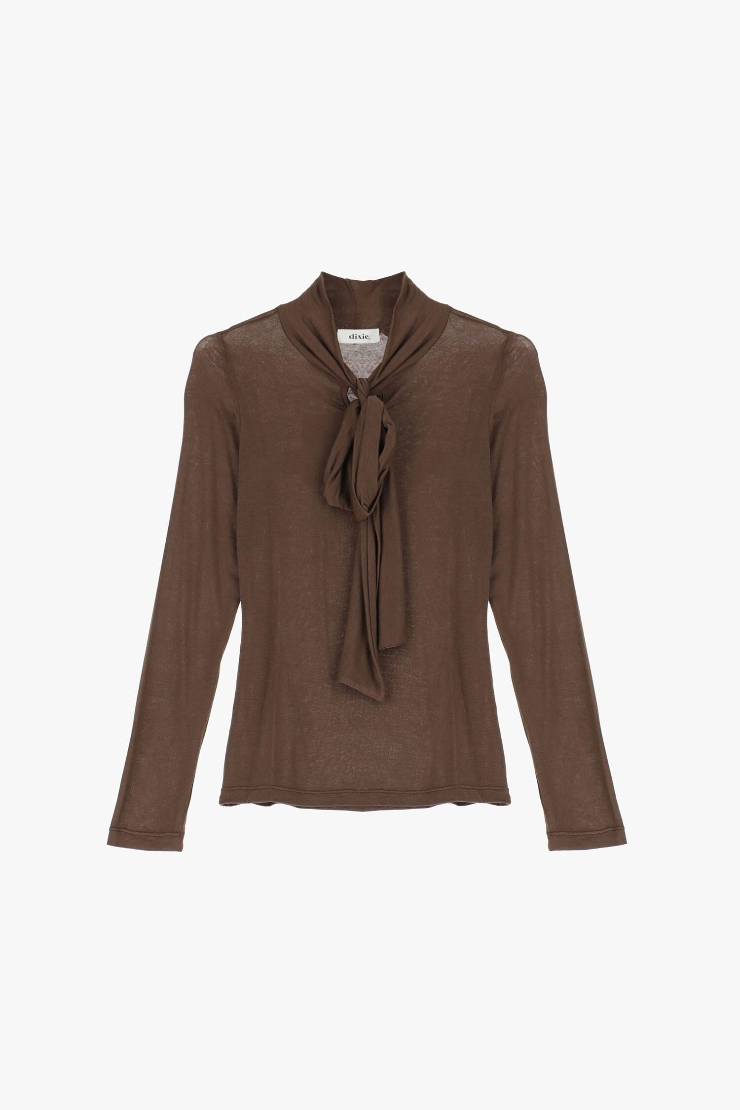 Top A Manica Lunga Con Fiocco E Taglio Dritto Dixie