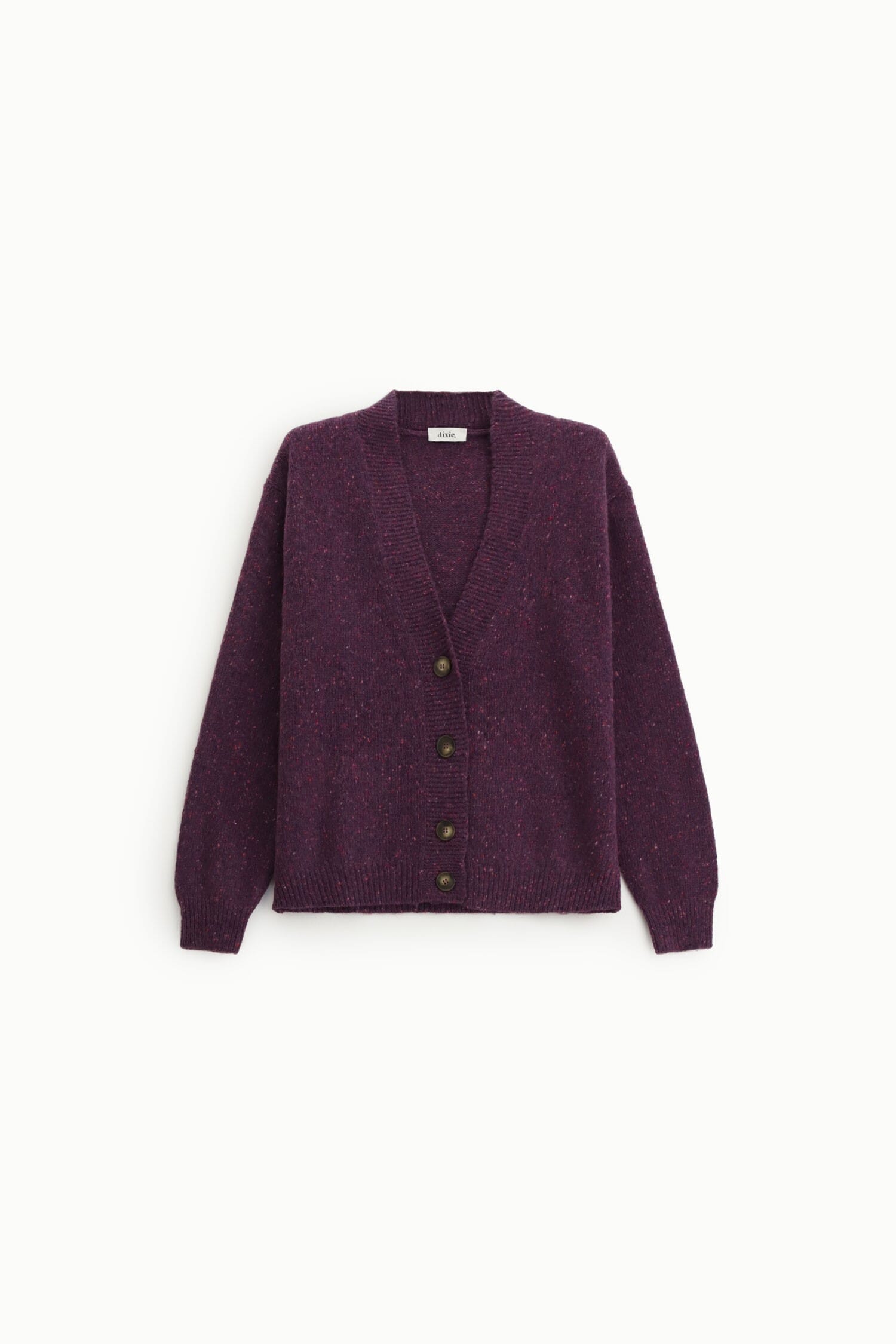 Cardigan Con Bottoni E Motivo Puntinato Dixie