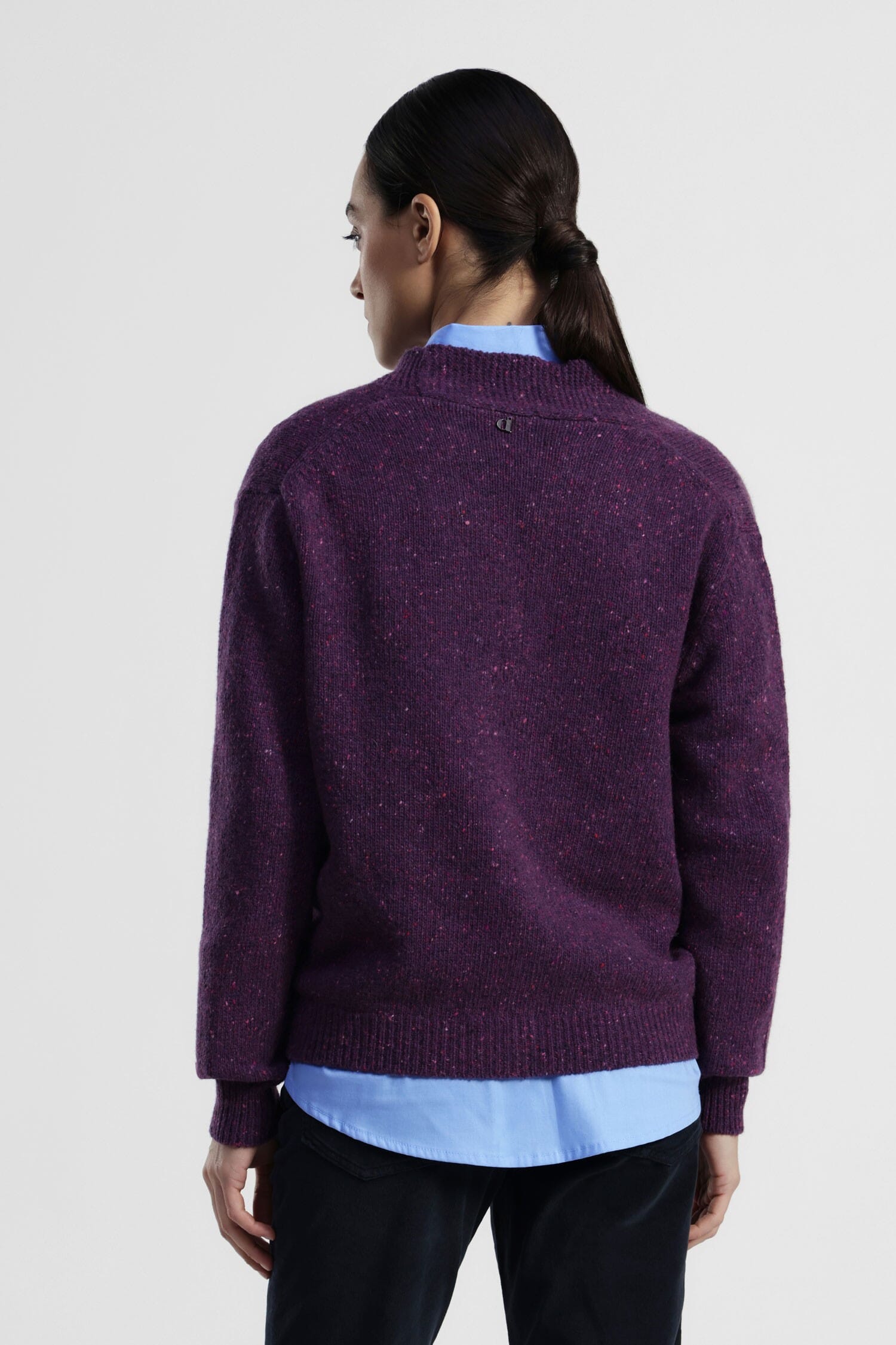 Cardigan Con Bottoni E Motivo Puntinato Dixie