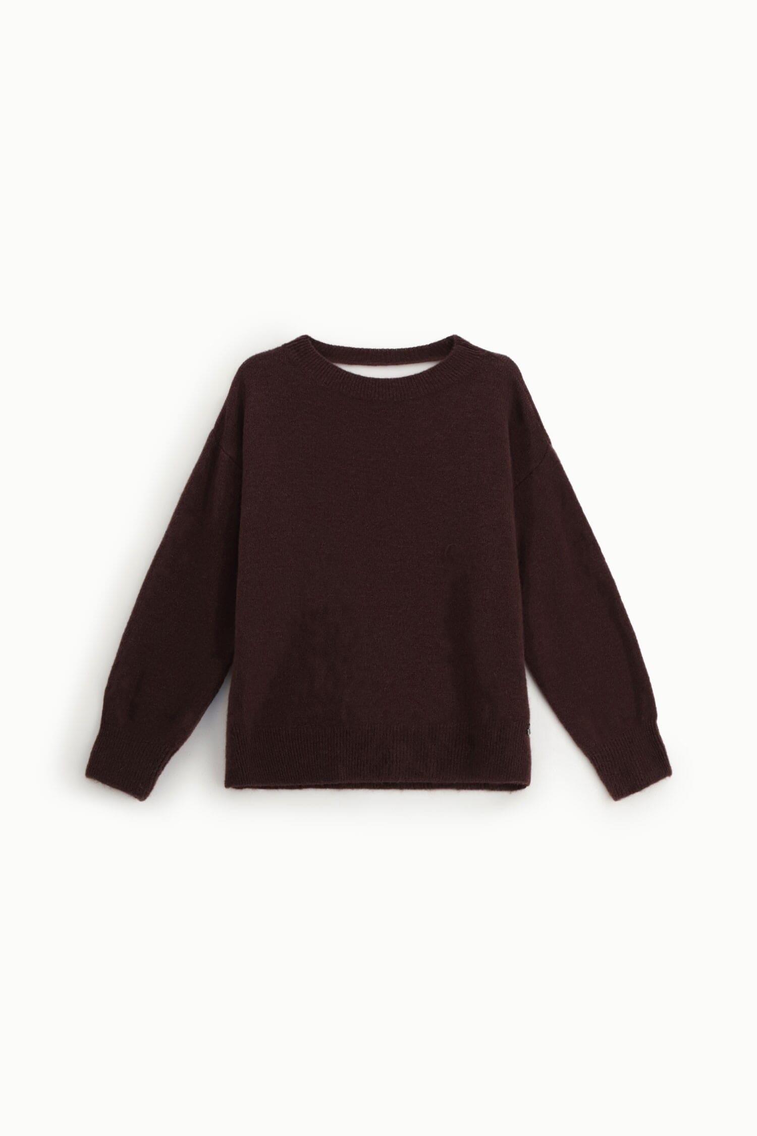 Maglione Girocollo Con Maniche Lunghe E Scollo Posteriore Dixie