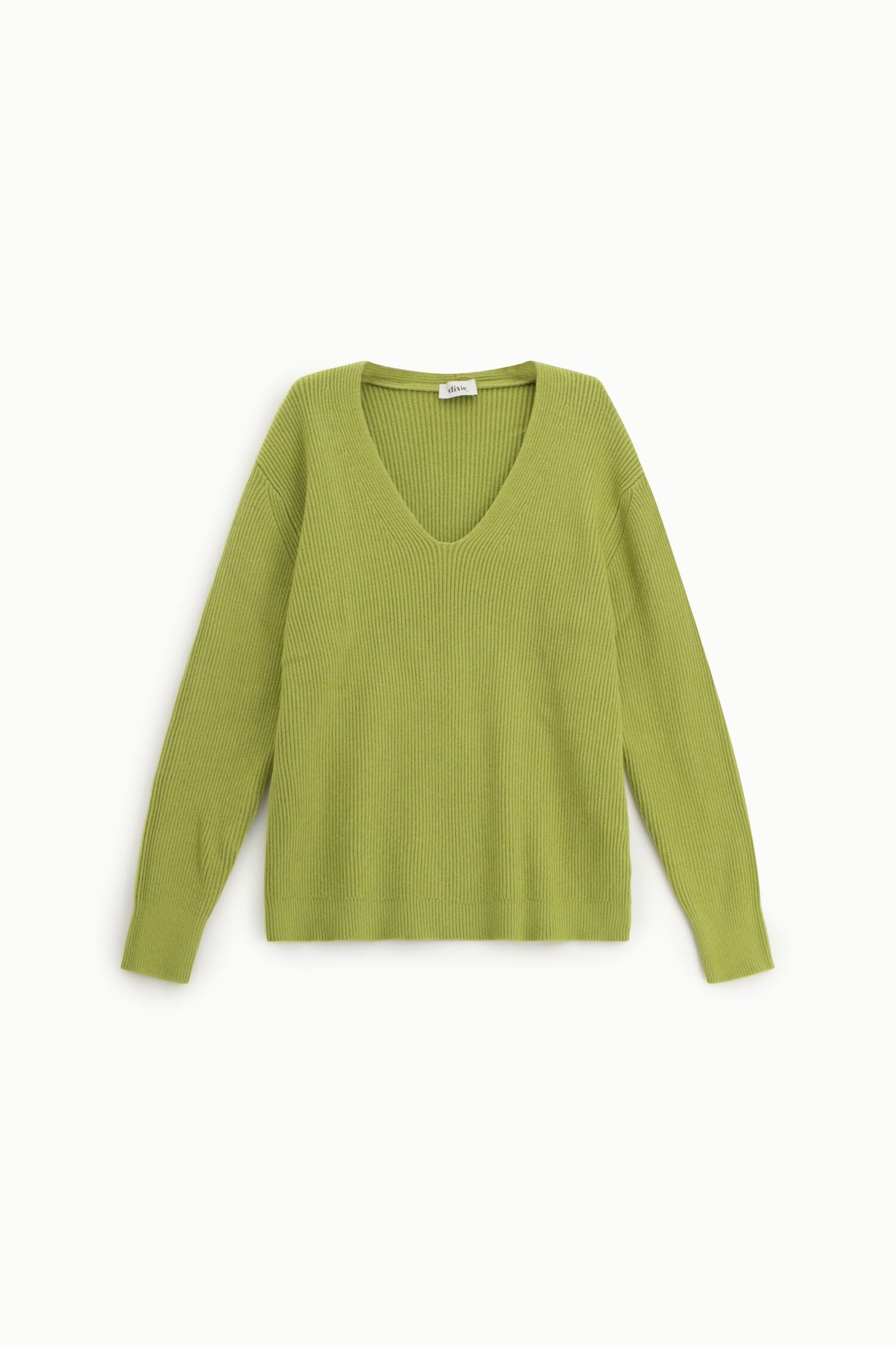 Maglione Scollo A V Lavorazione A Coste Dixie