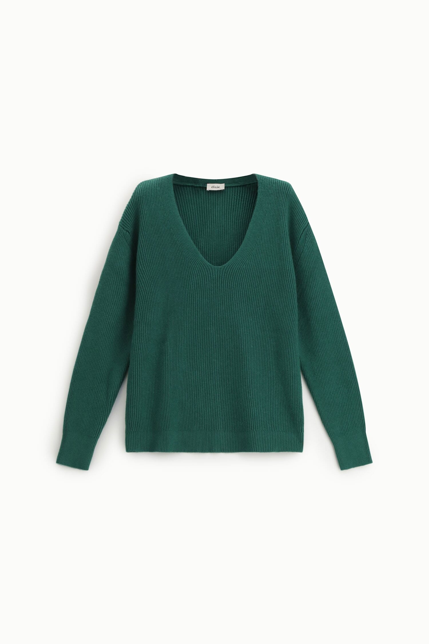 Maglione Scollo A V Lavorazione A Coste Dixie