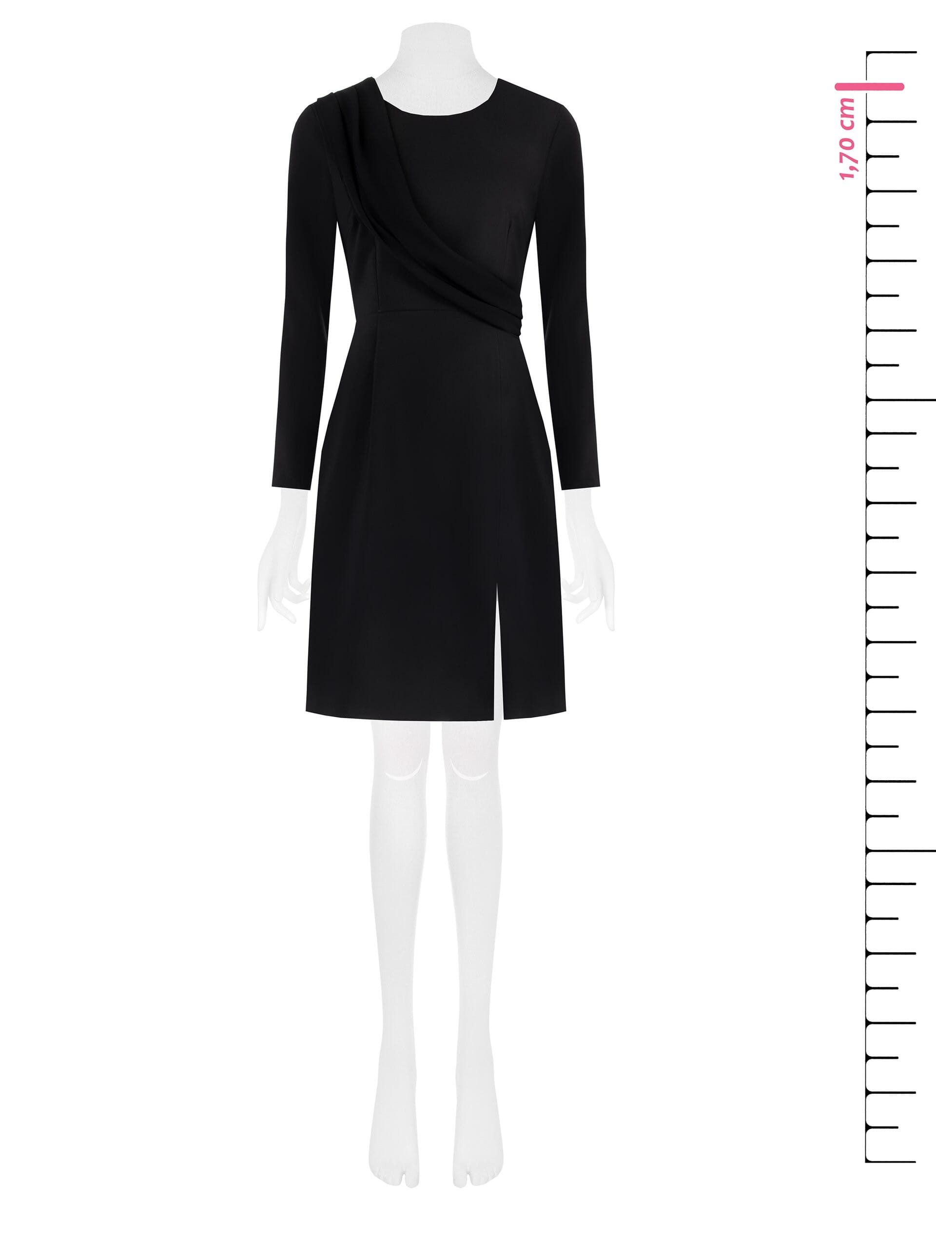 Robe fourreau courte en tissu bi-stretch avec bandage Georgette Rinascimento