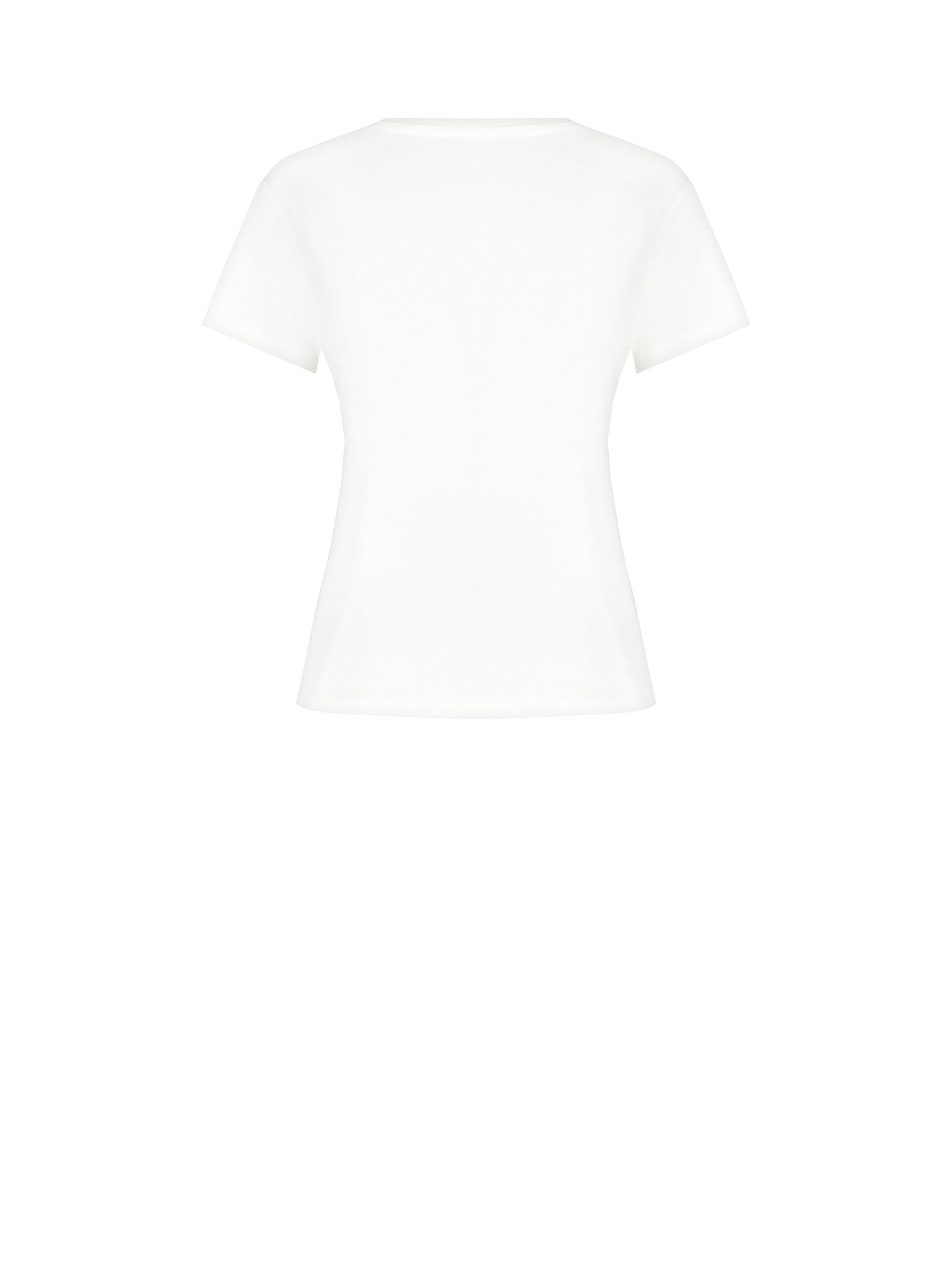 T-Shirt régulier en coton avec cœur brodé Rinascimento