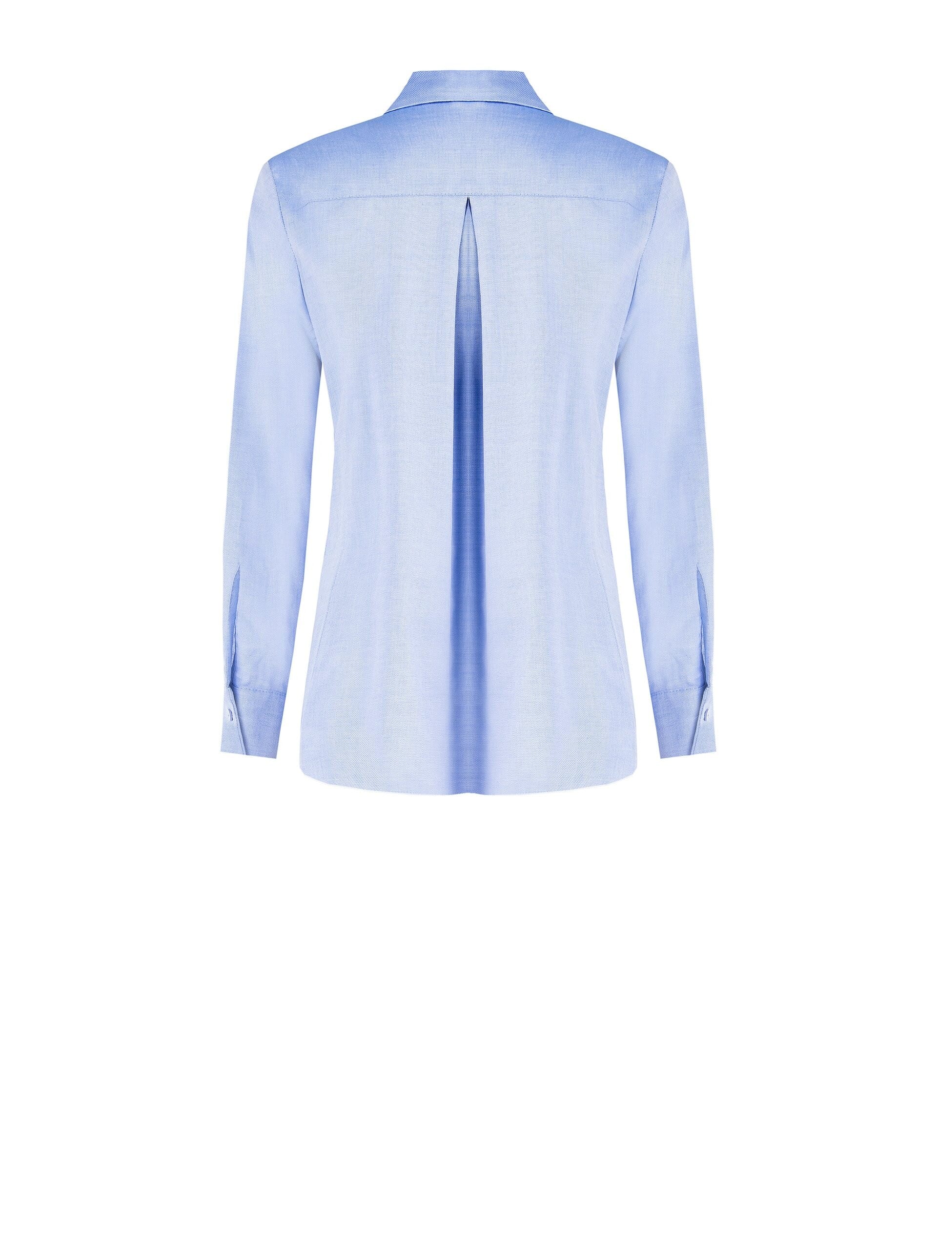 Chemise large en coton avec cravate et poche Rinascimento