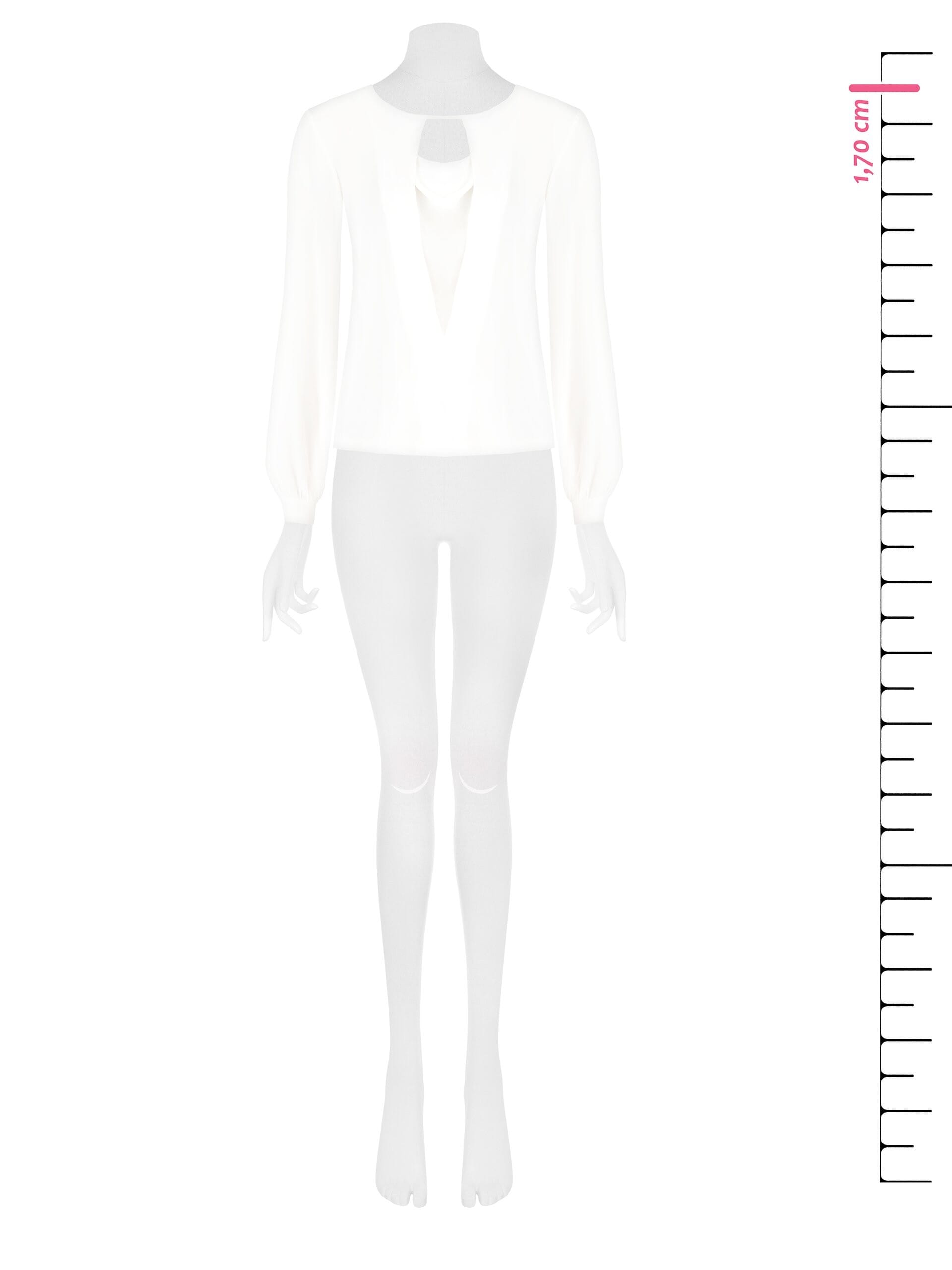 Blusa Sfiancata In Georgette Con Scollo A V Profondo Rinascimento