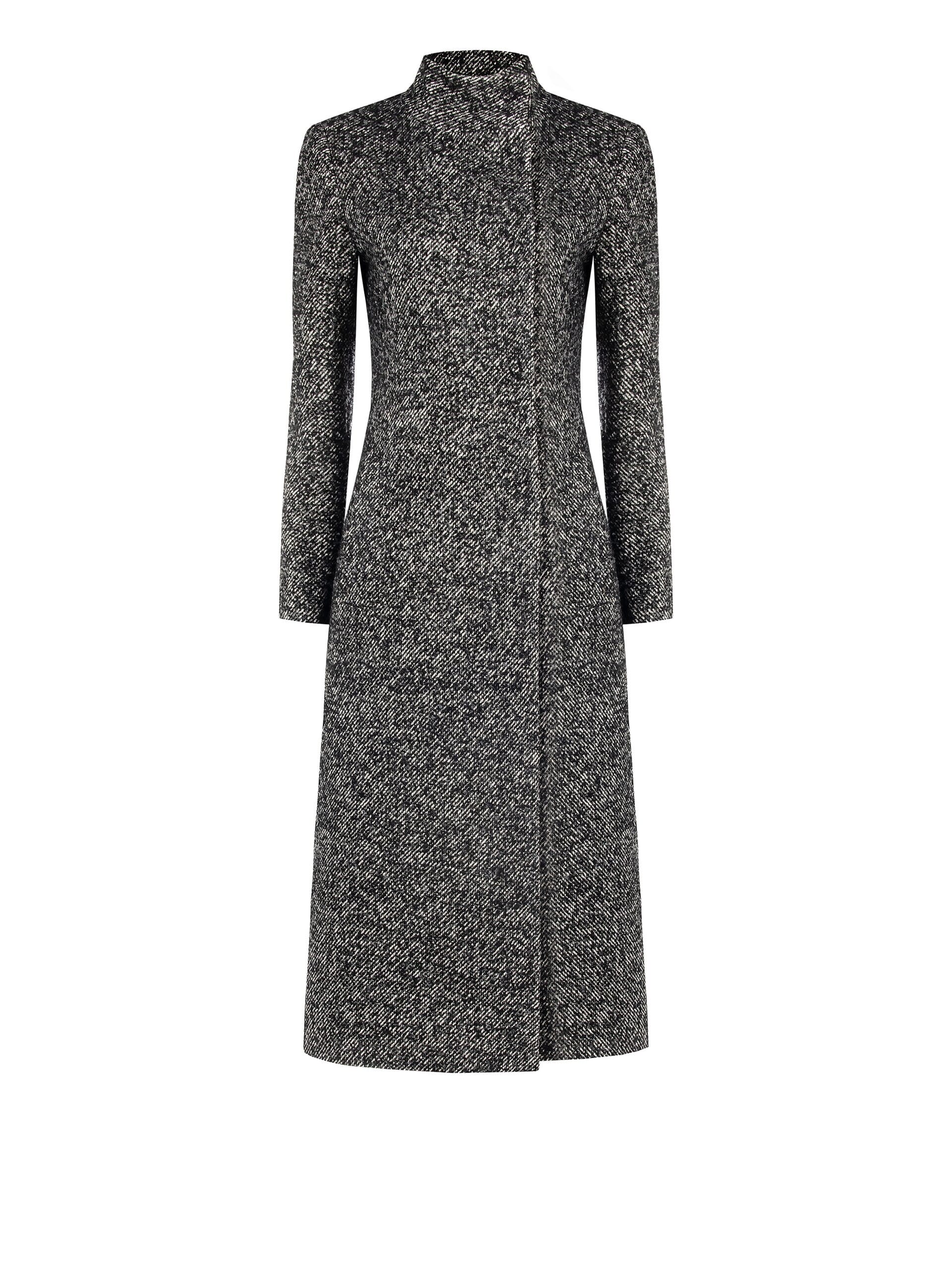 Cappotto Lungo Sfiancato Spinato Con Bottoni A Scomparsa Rinascimento