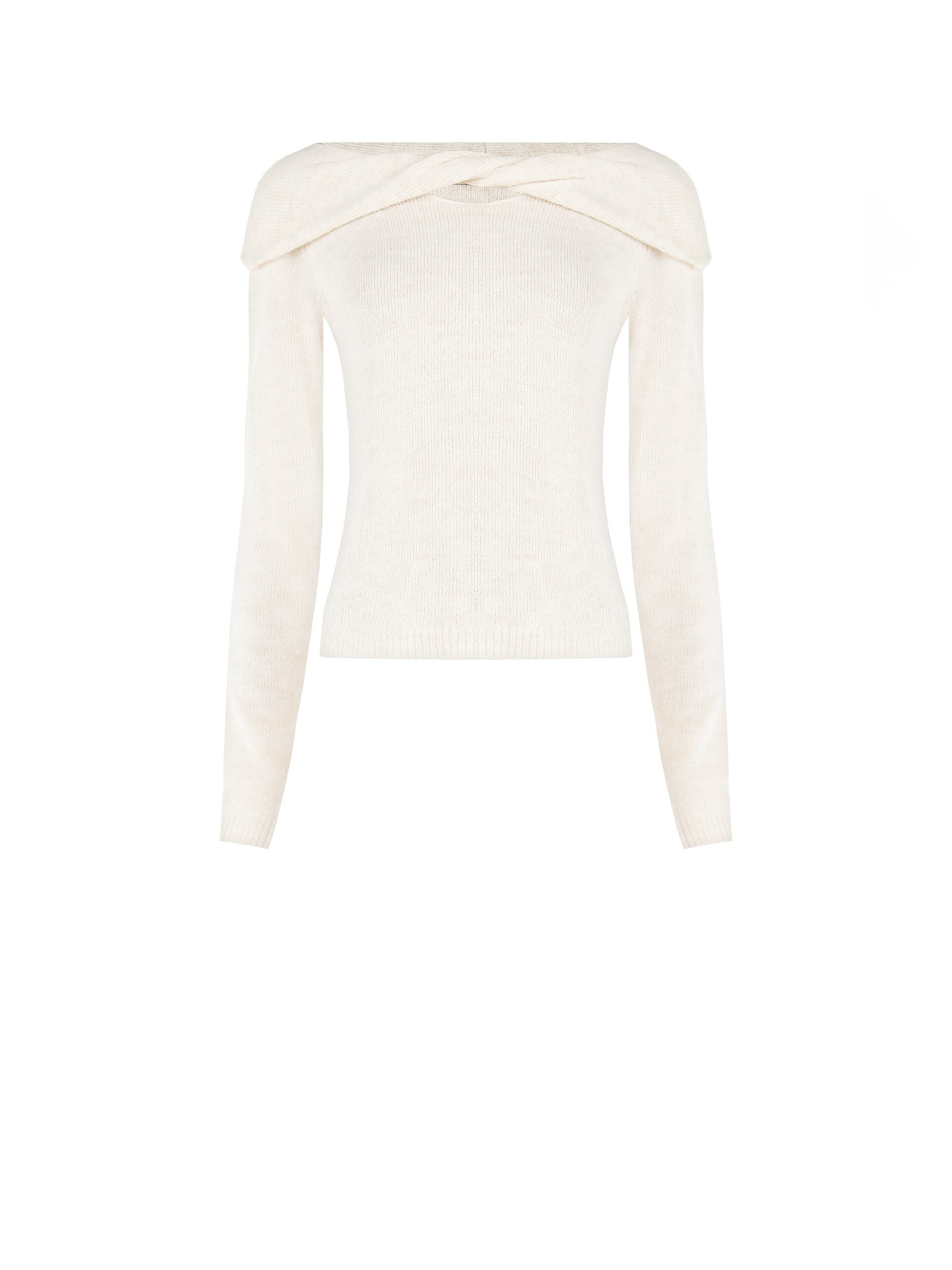 Rinascimento - Pull plissé à encolure roulée