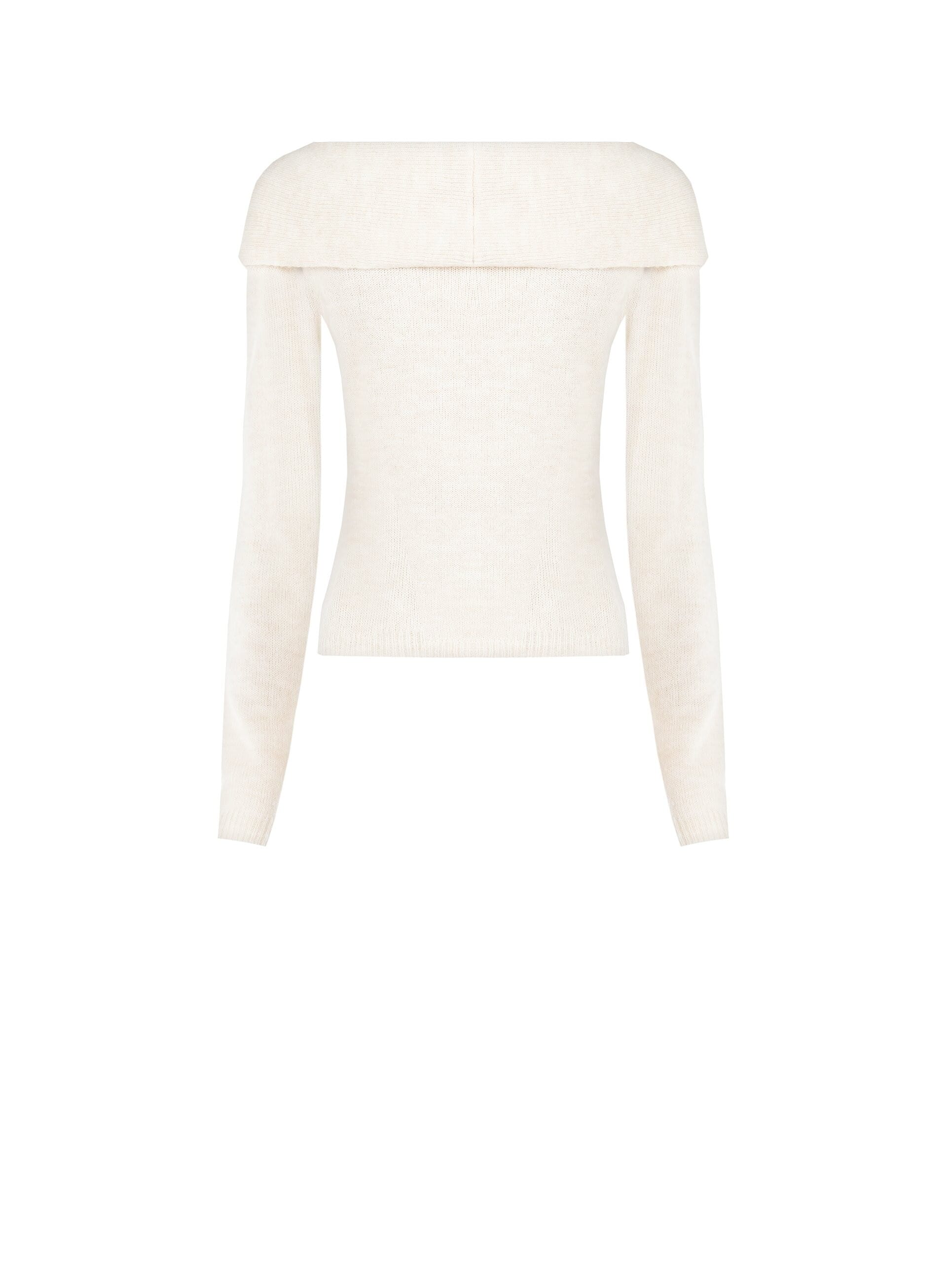 Rinascimento - Pull plissé à encolure roulée