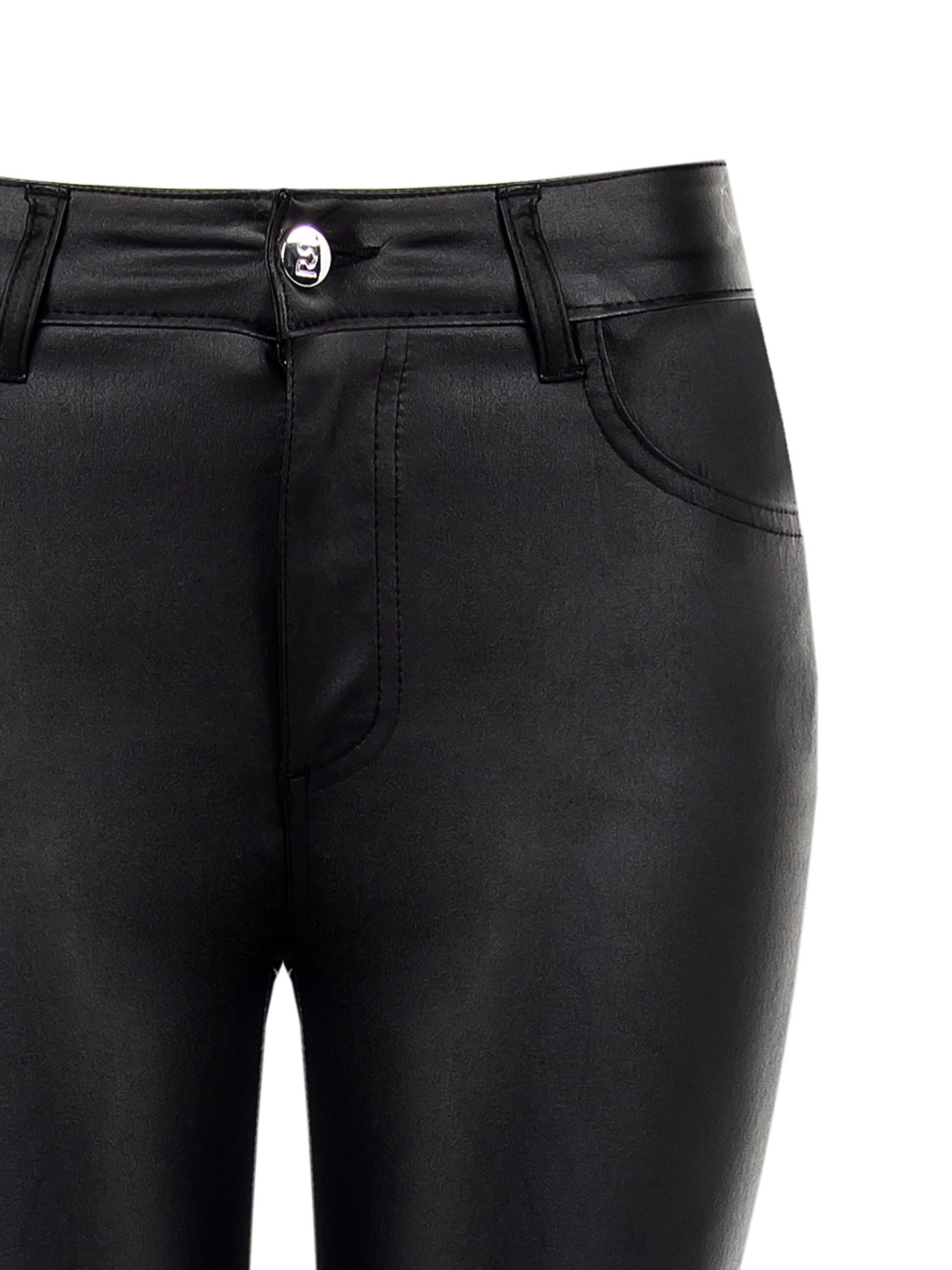 Rinascimento - Pantalon skinny en tissu extensible effet cuir