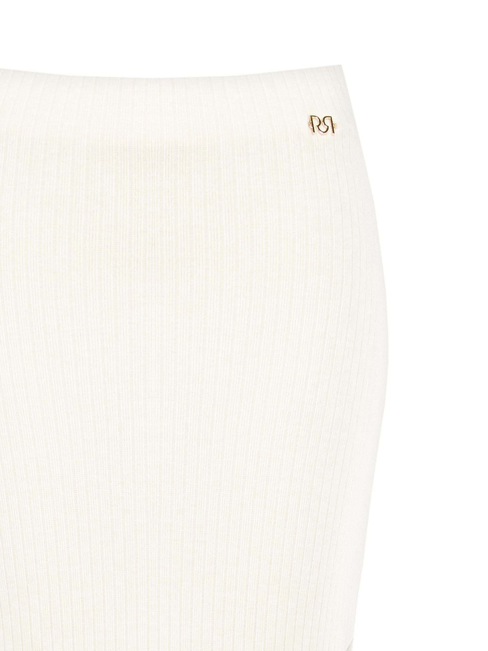 Rinascimento - Jupe crayon en maille côtelée avec étiquette logo Rr