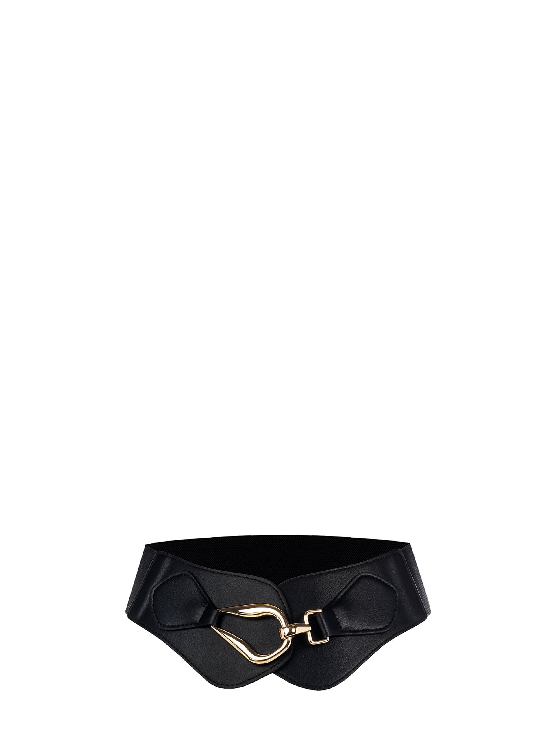 Cintura Elastica Con Fibbia A Gancio E Similpelle Rinascimento