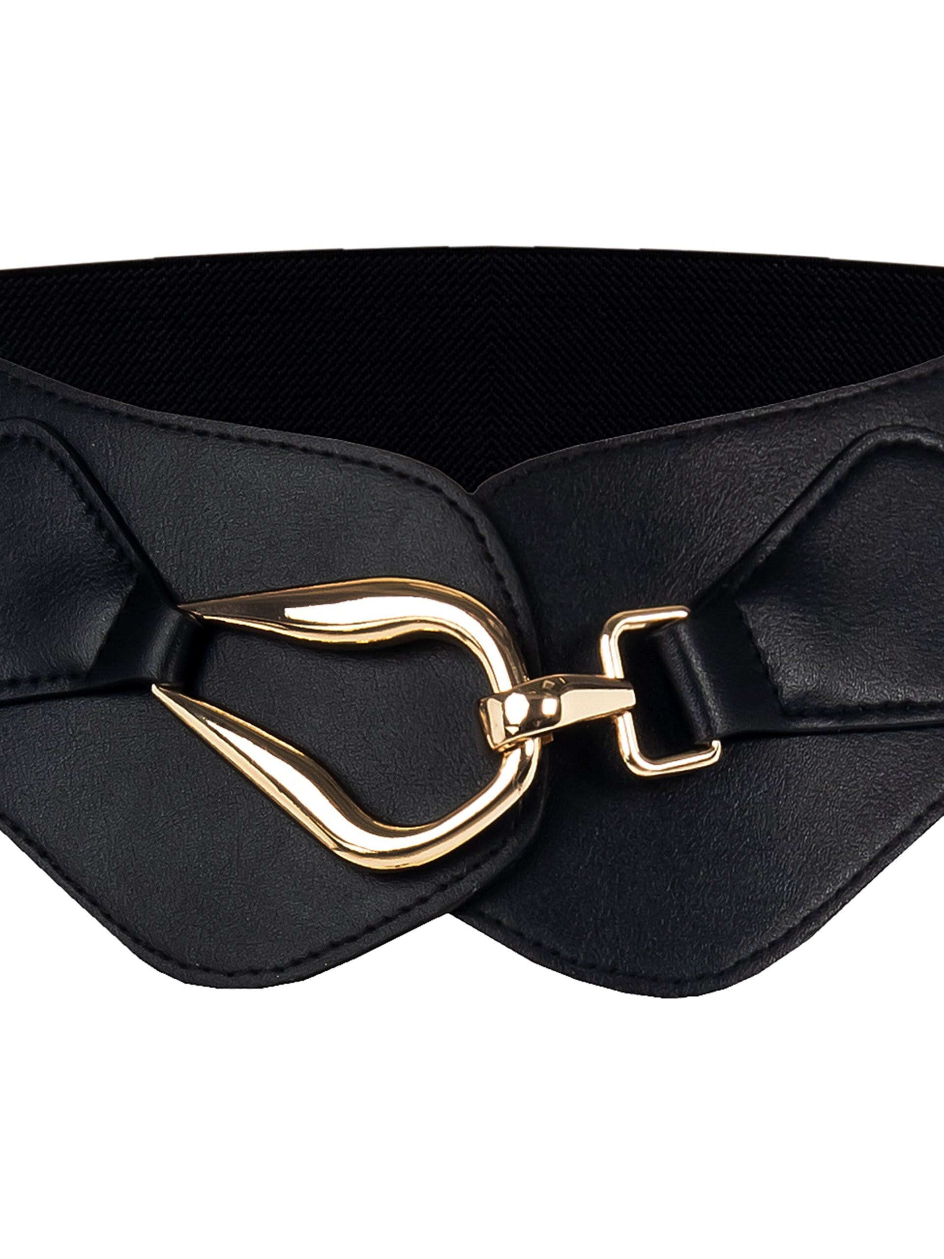 Cintura Elastica Con Fibbia A Gancio E Similpelle Rinascimento