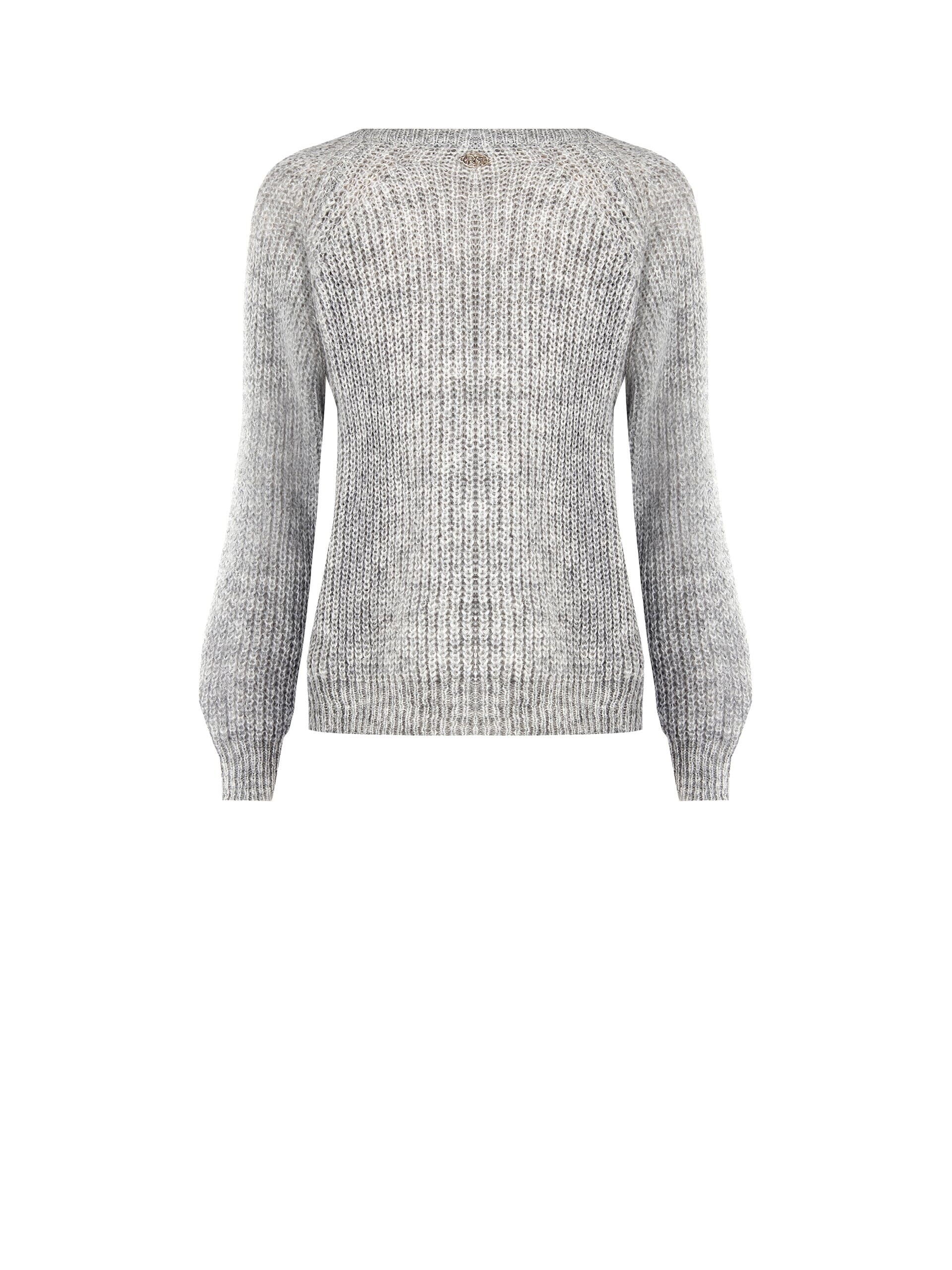 Maglione Intrecciato Con Bande Laterali E Lurex Rinascimento