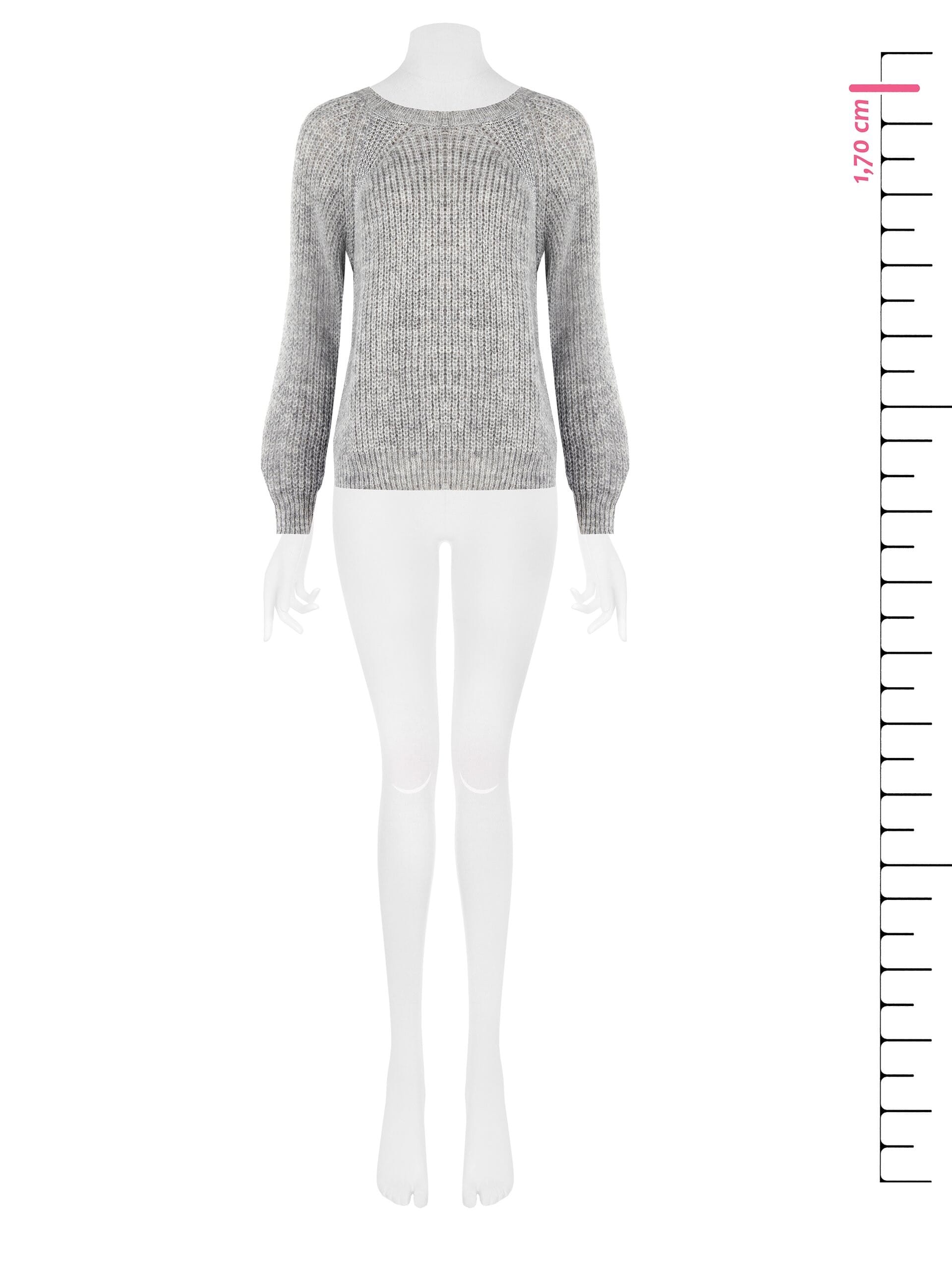 Maglione Intrecciato Con Bande Laterali E Lurex Rinascimento