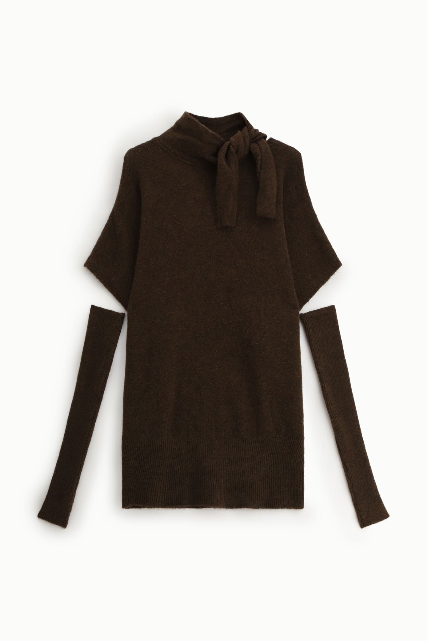 Abito Corto A Collo Alto Con Maniche Corte Dixie