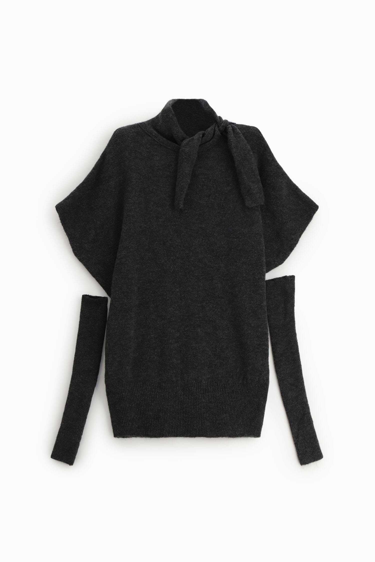 Abito Corto A Collo Alto Con Maniche Corte Dixie