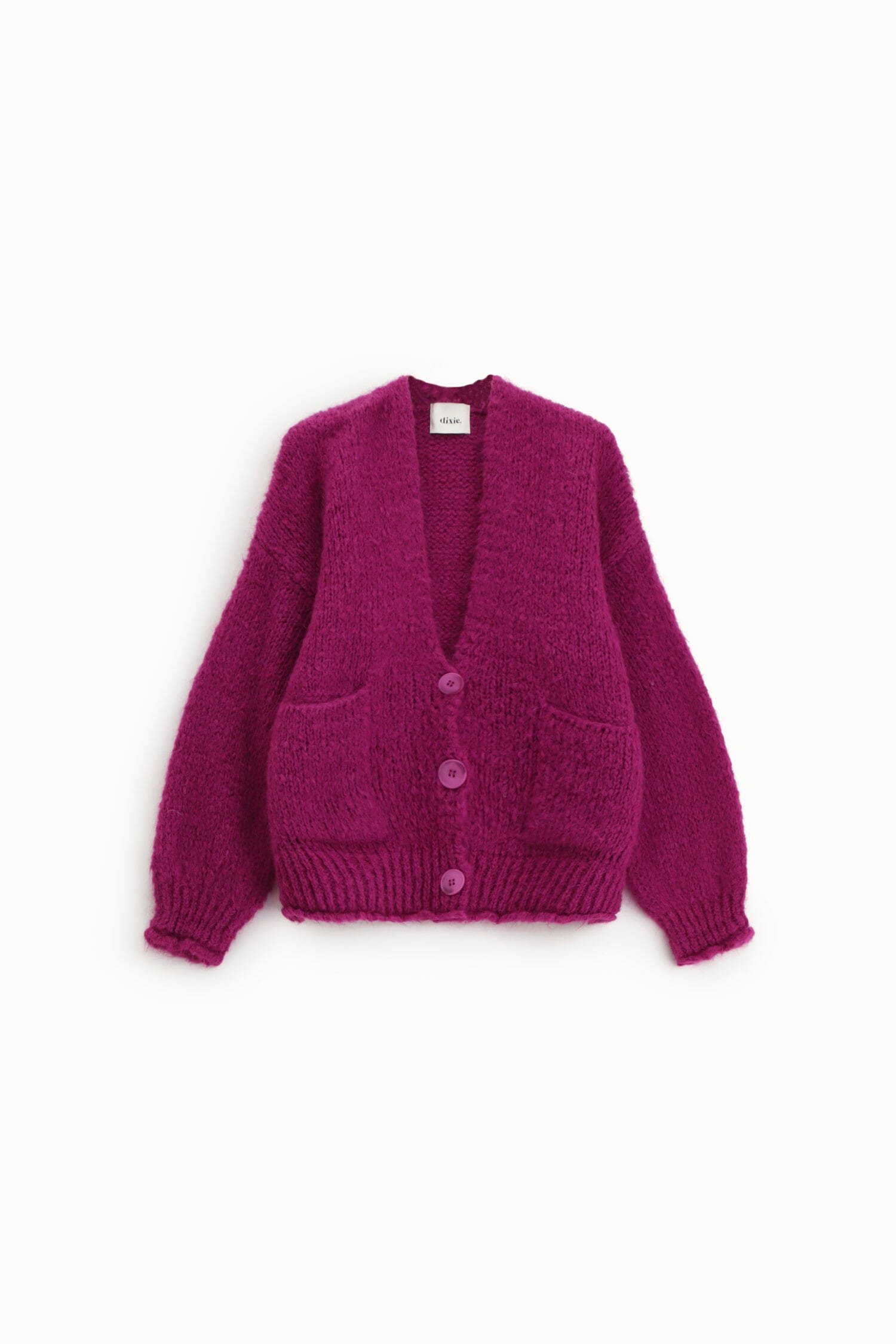 Cardigan avec confection grossière et poches avant Dixie