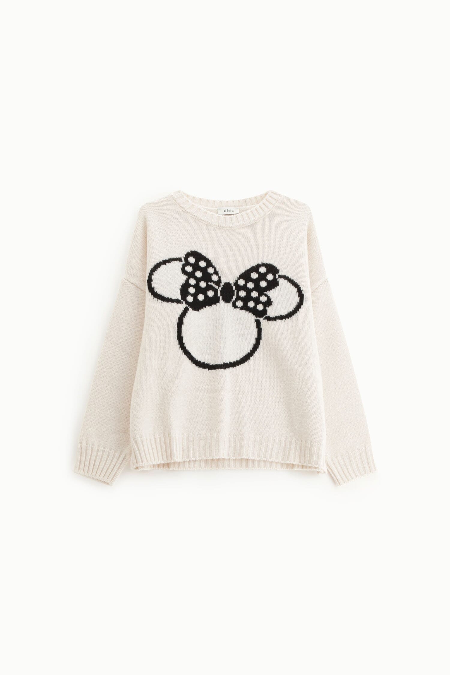 Maglione Girocollo Stampa Fiocco E Pois Dixie