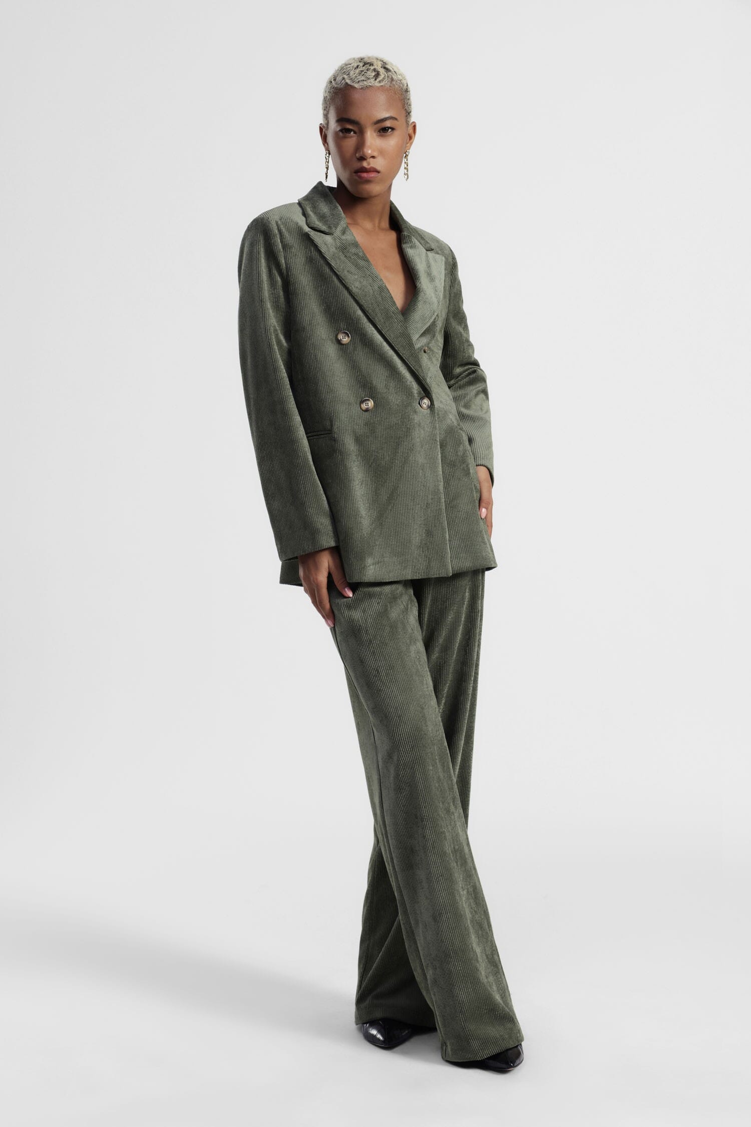 Pantaloni Ampi Effetto Velluto Dixie