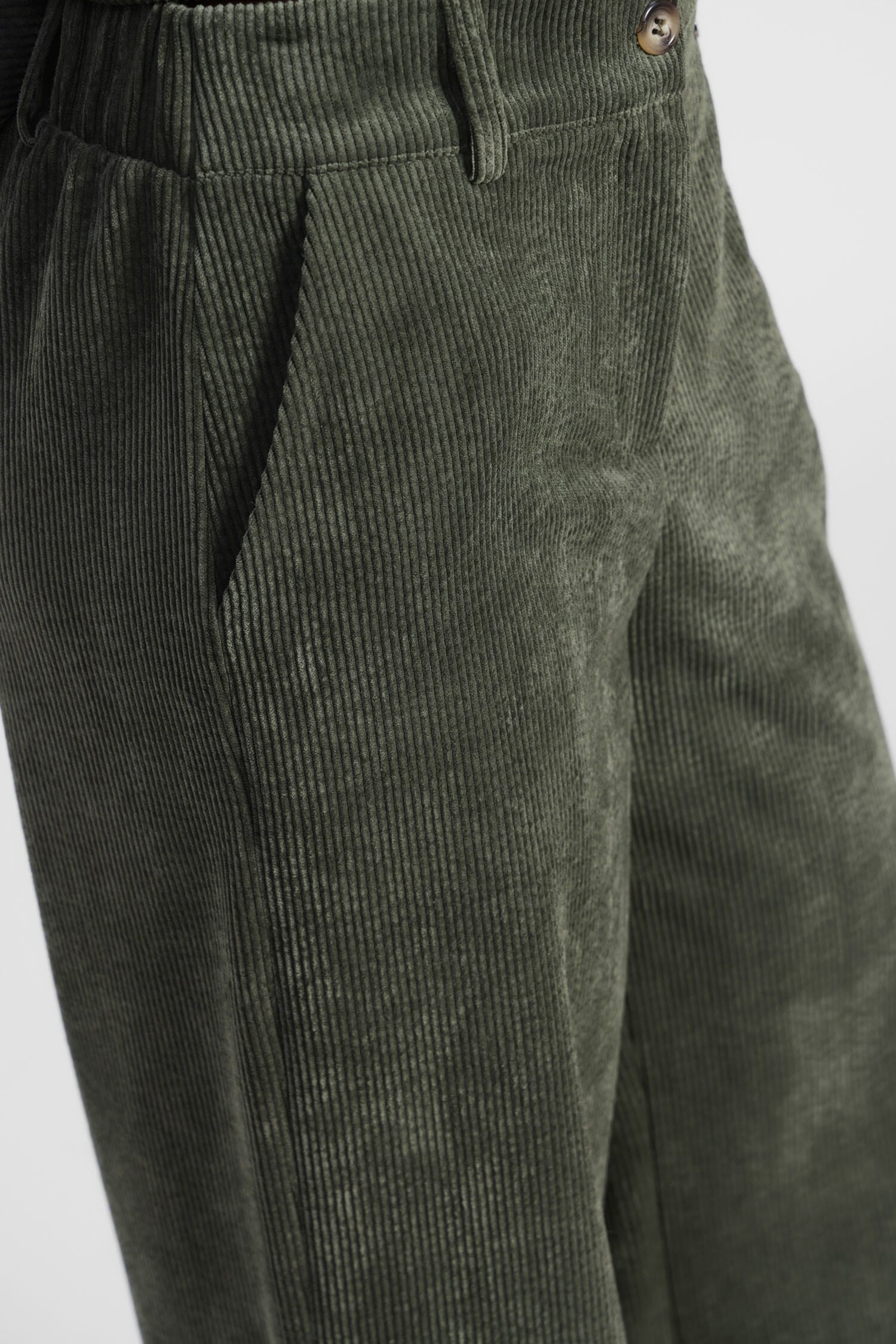 Pantaloni Ampi Effetto Velluto Dixie